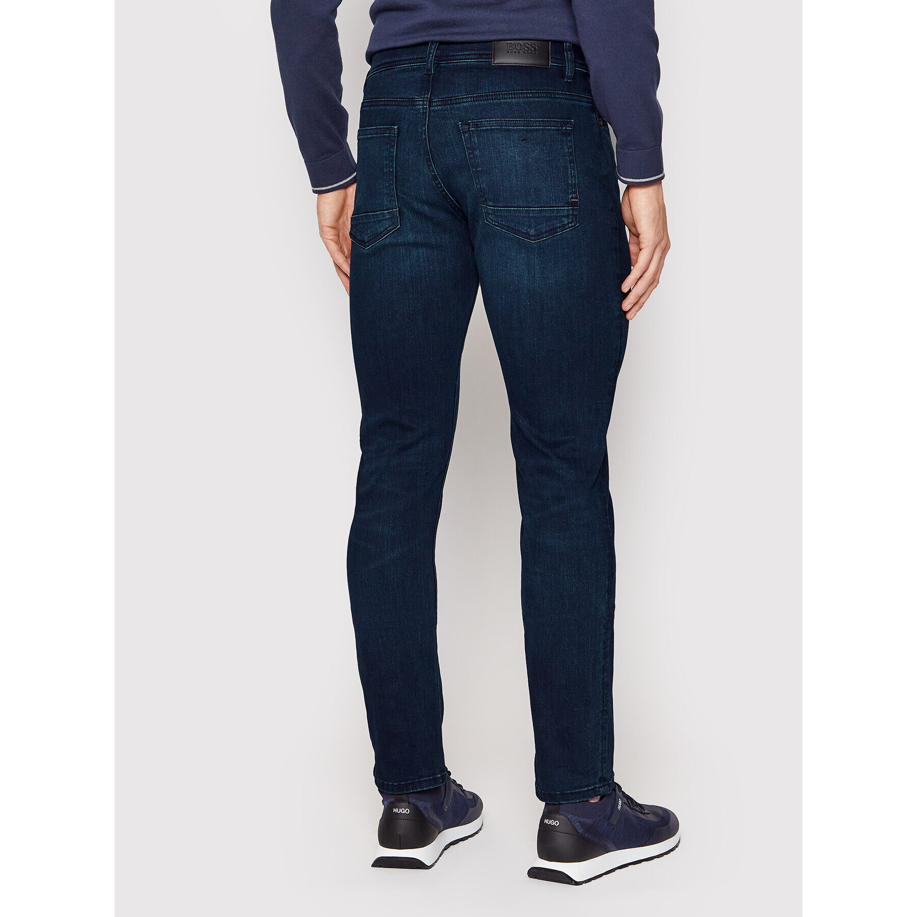 Boss Jeans hlače Delaware Bc-L-P 50458351 Mornarsko modra Slim Fit - Pepit.si