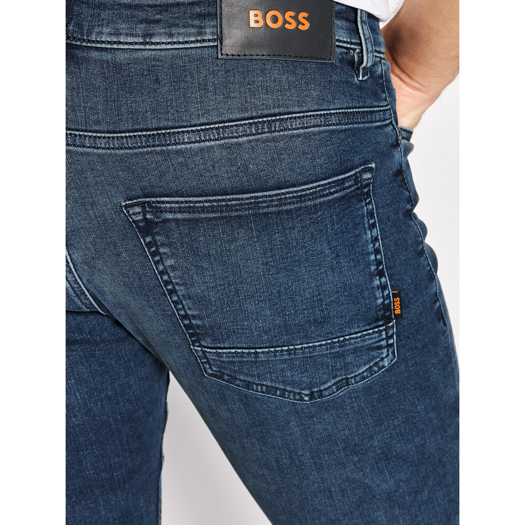 Boss Jeans hlače Delaware BC-L-P 50468602 Modra Slim Fit - Pepit.si