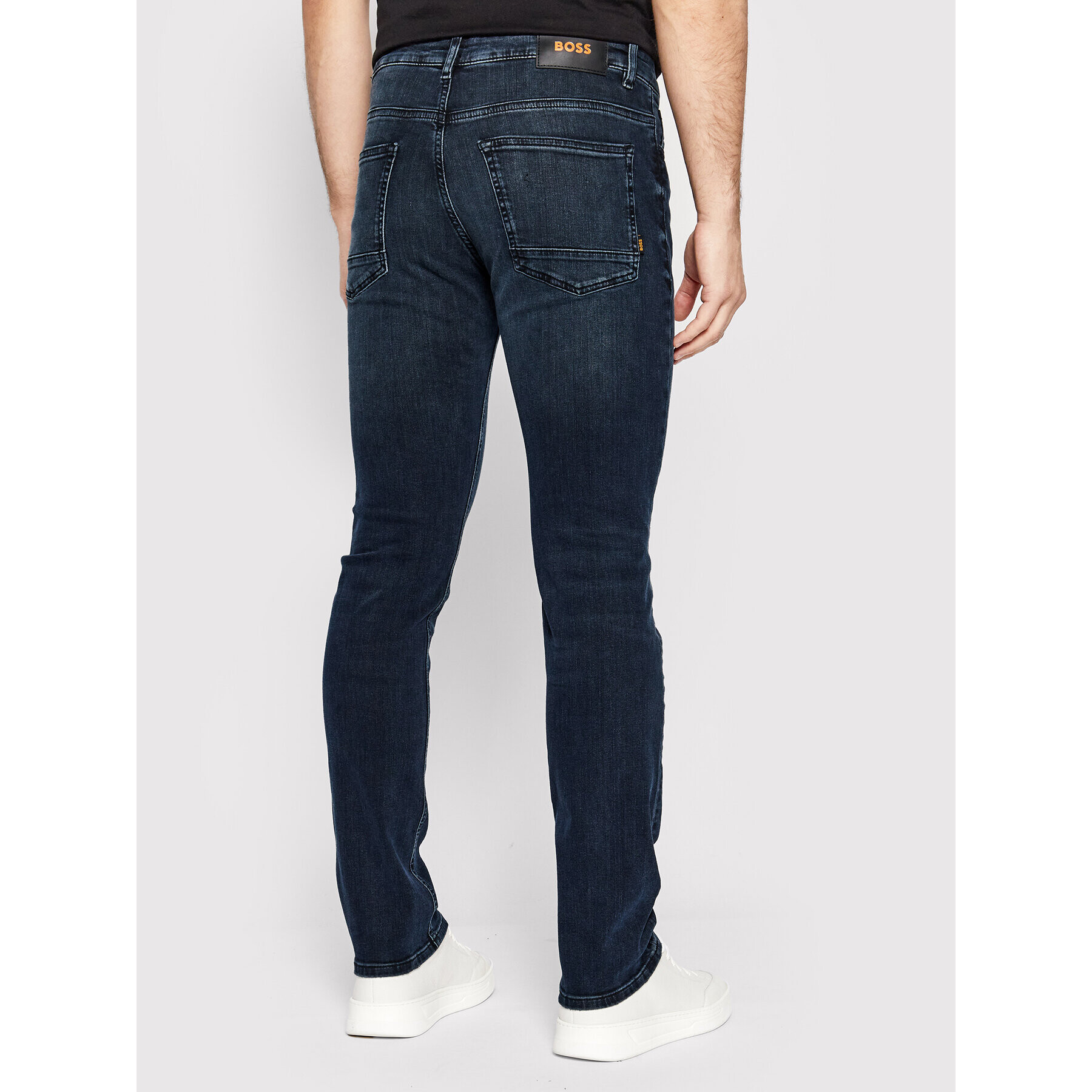 Boss Jeans hlače Delaware BC-L-P 50468646 Mornarsko modra Slim Fit - Pepit.si