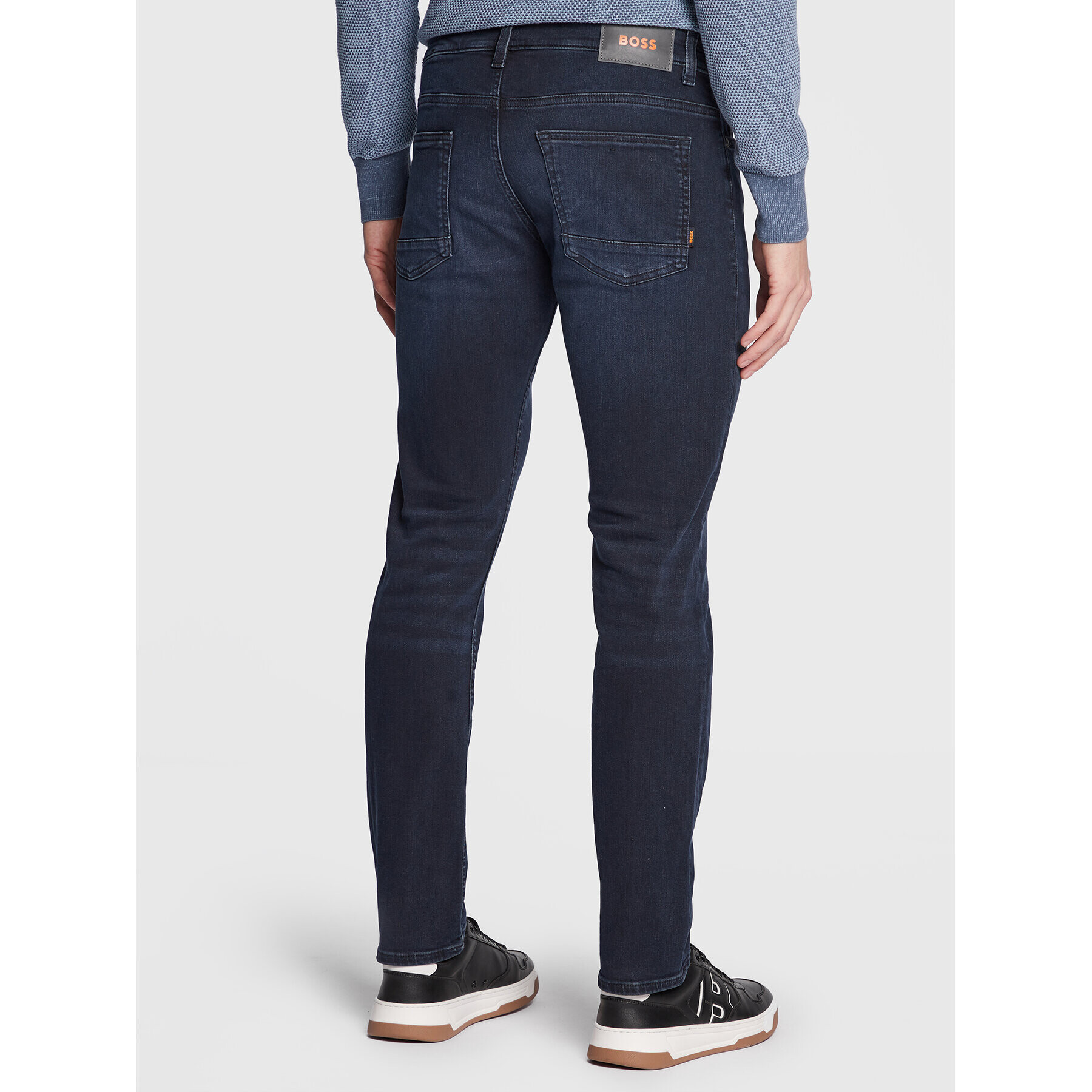 Boss Jeans hlače Delaware Bc-L-P 50479989 Mornarsko modra Slim Fit - Pepit.si