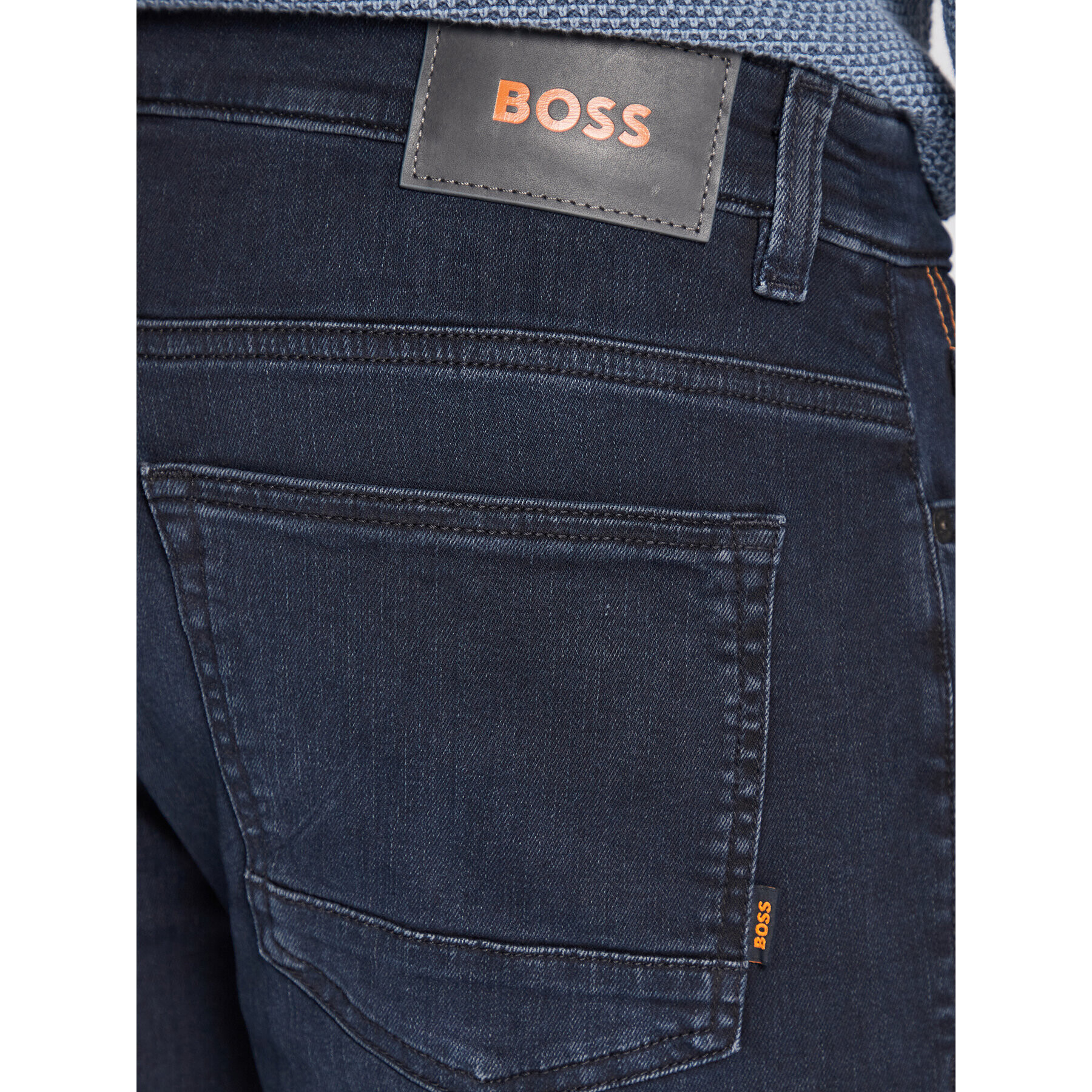 Boss Jeans hlače Delaware Bc-L-P 50479989 Mornarsko modra Slim Fit - Pepit.si