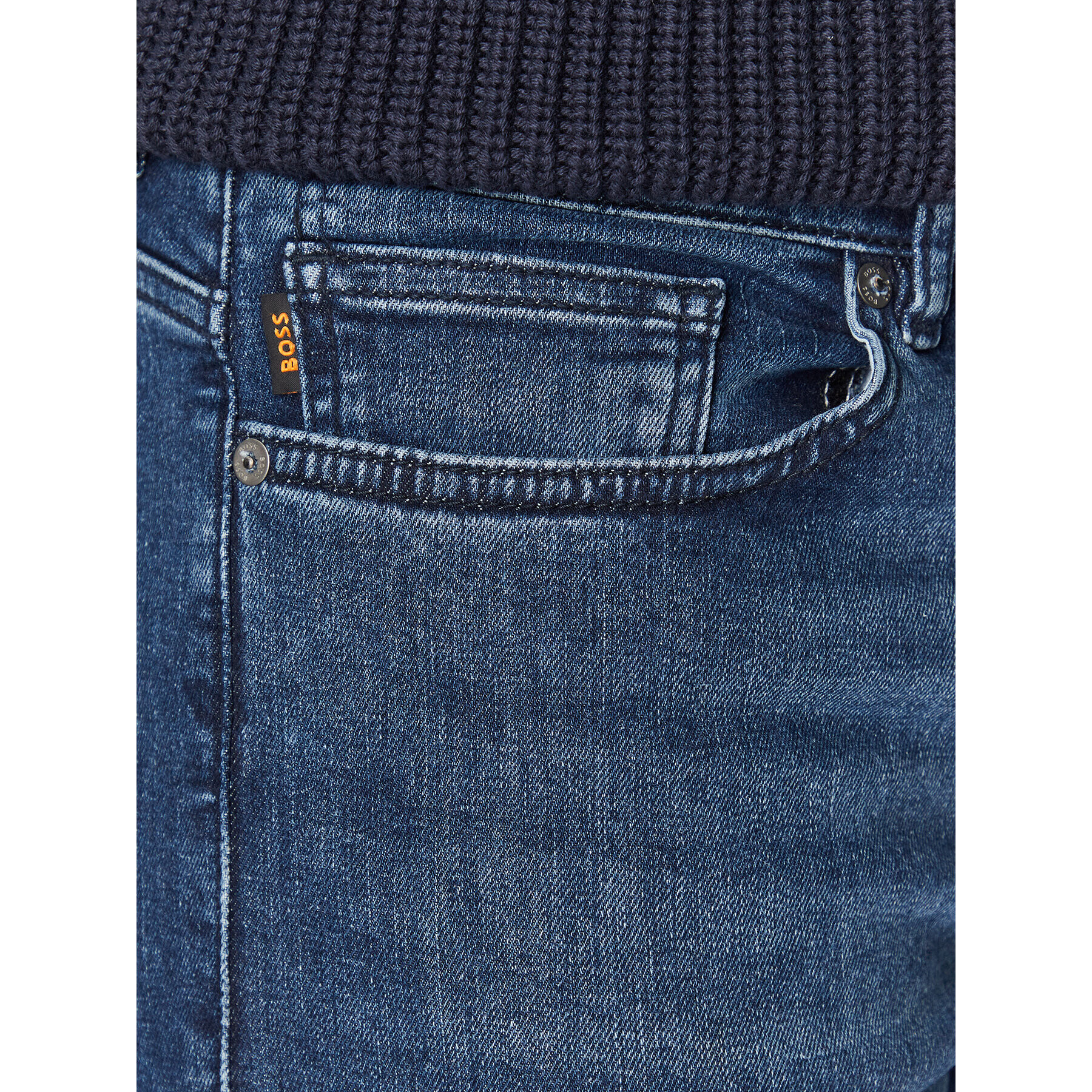 Boss Jeans hlače Delaware BC-P 50501128 Modra Slim Fit - Pepit.si