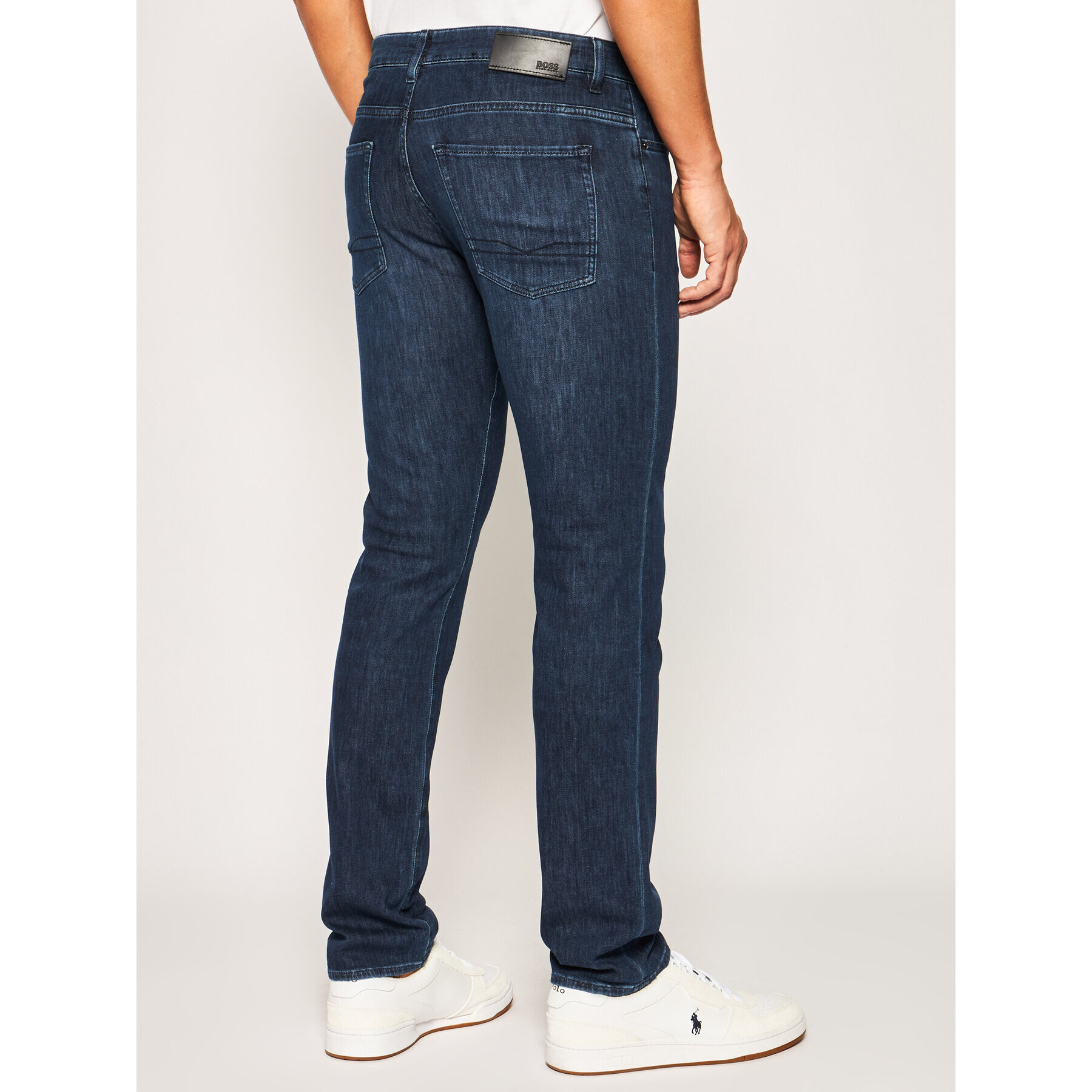 Boss Jeans hlače Delaware3-1 50426483 Mornarsko modra Slim Fit - Pepit.si