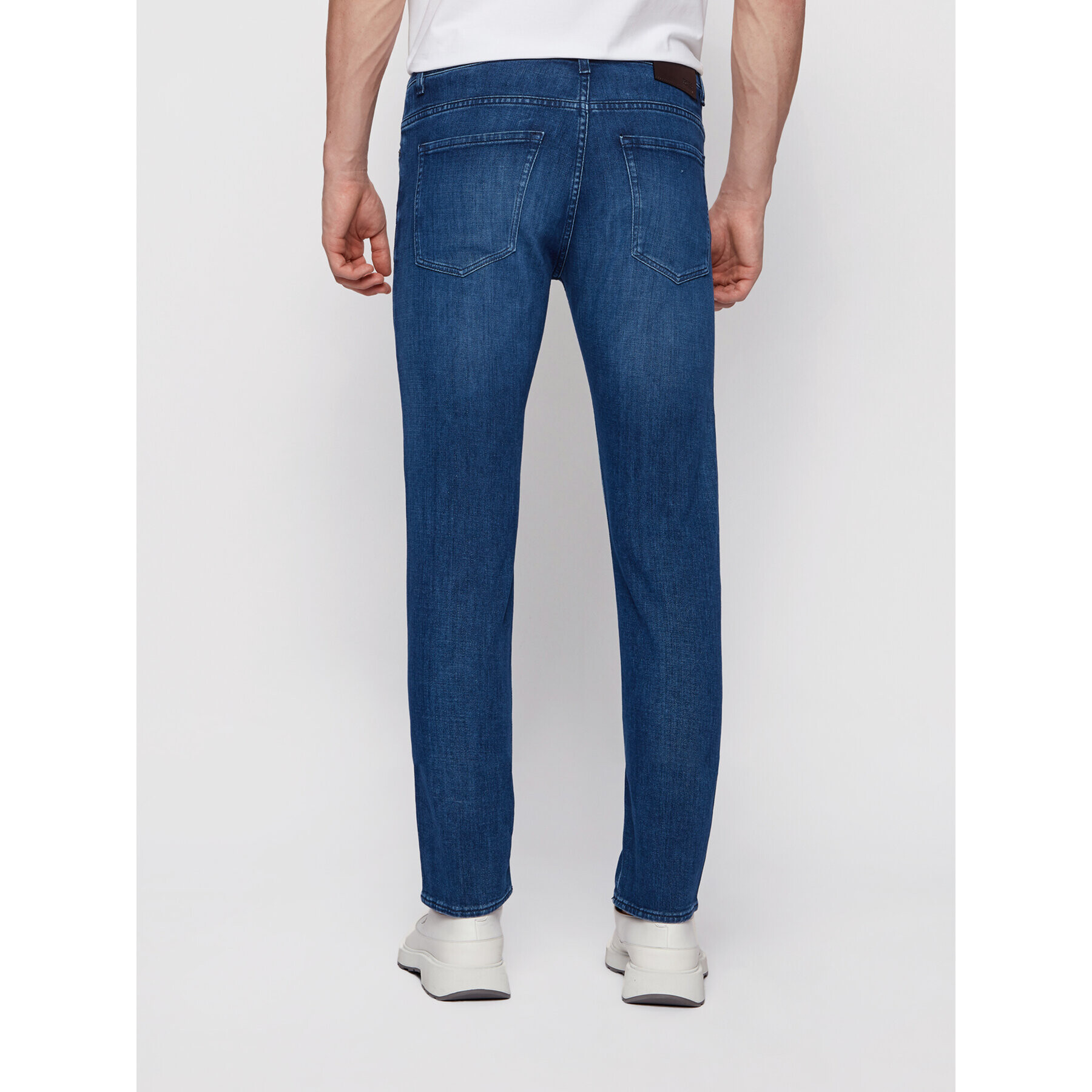 Boss Jeans hlače Delaware3-1 50443965 Mornarsko modra Slim Fit - Pepit.si