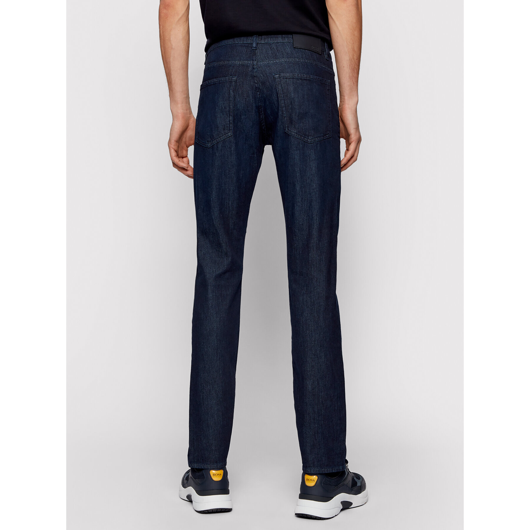 Boss Jeans hlače Delaware3-1 50449701 Mornarsko modra Slim Fit - Pepit.si