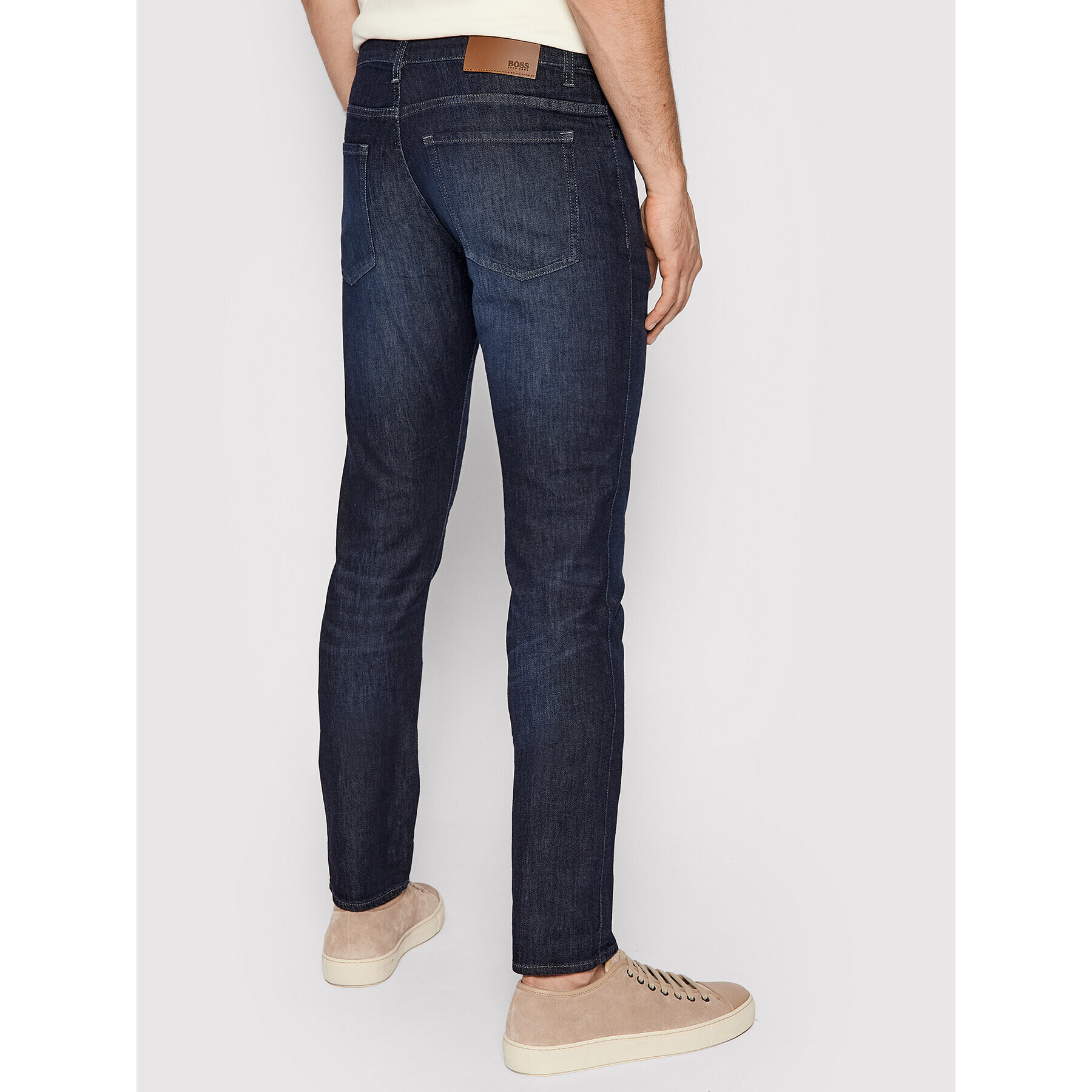 Boss Jeans hlače Delaware3-1 50453104 Mornarsko modra Slim Fit - Pepit.si