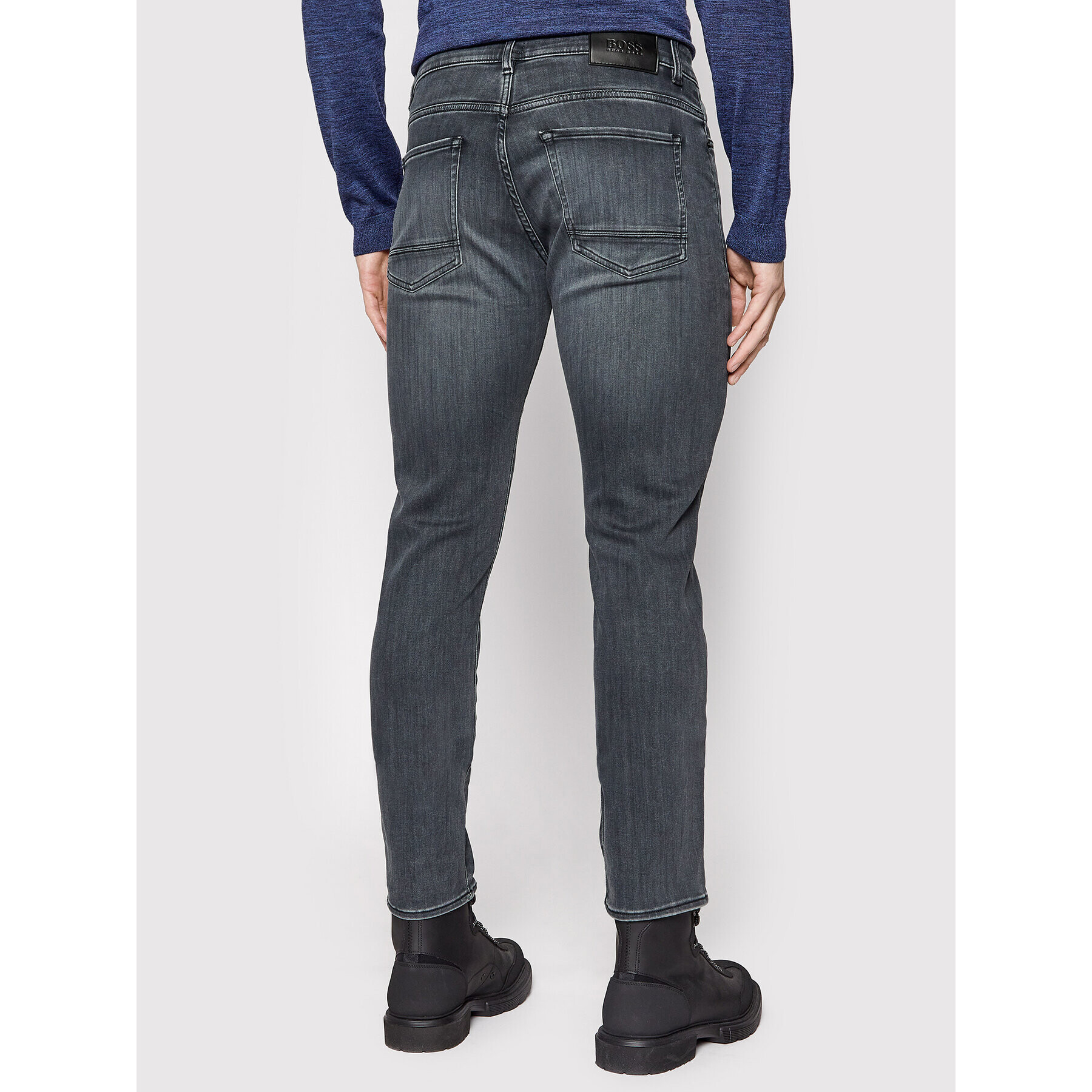 Boss Jeans hlače Delaware3-1 50458148 Siva Slim Fit - Pepit.si