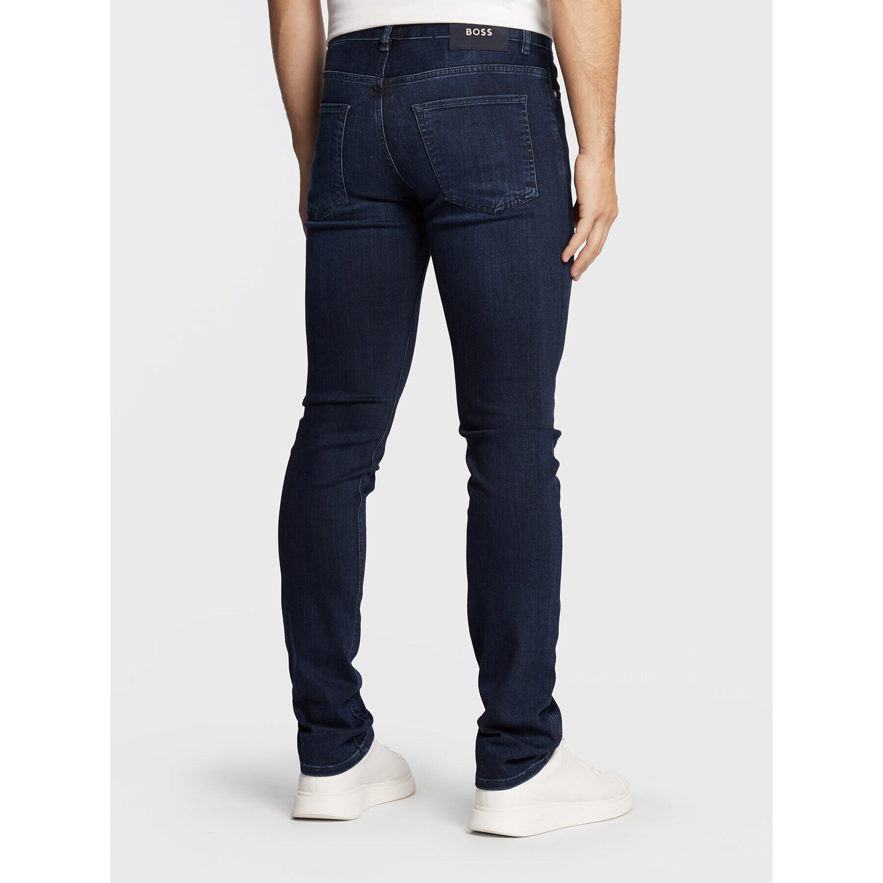 Boss Jeans hlače Delaware3-1 50478047 Mornarsko modra Slim Fit - Pepit.si