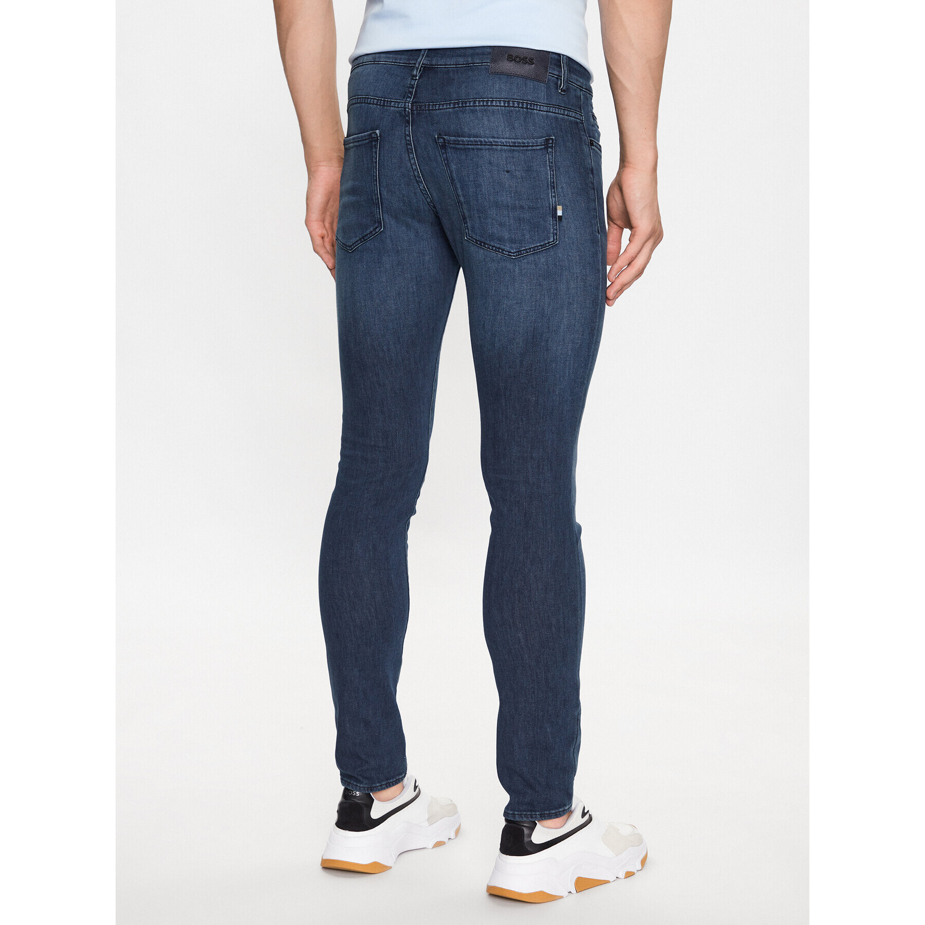 Boss Jeans hlače Delaware3-1 50488460 Mornarsko modra Slim Fit - Pepit.si