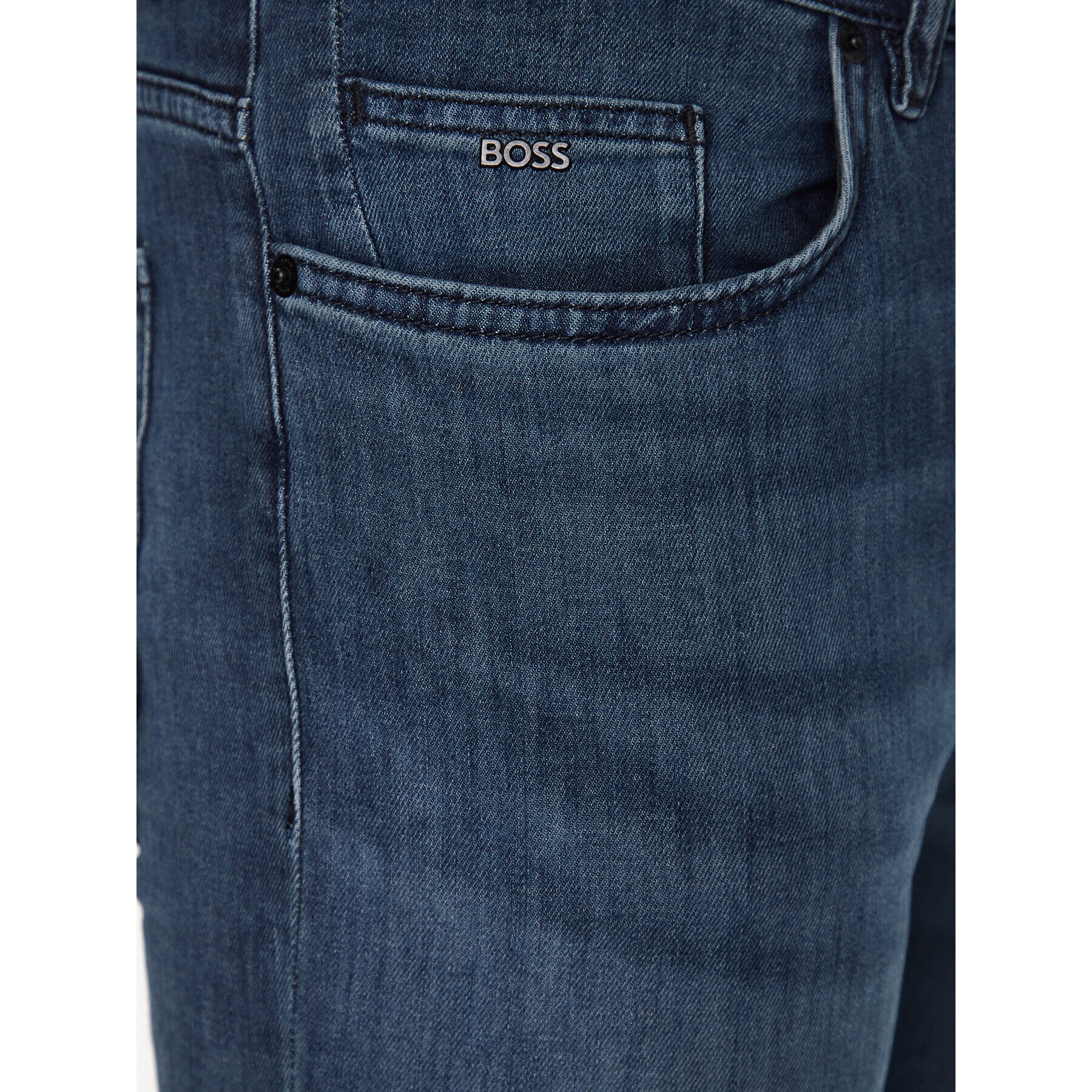 Boss Jeans hlače Delaware3-1 50488460 Mornarsko modra Slim Fit - Pepit.si