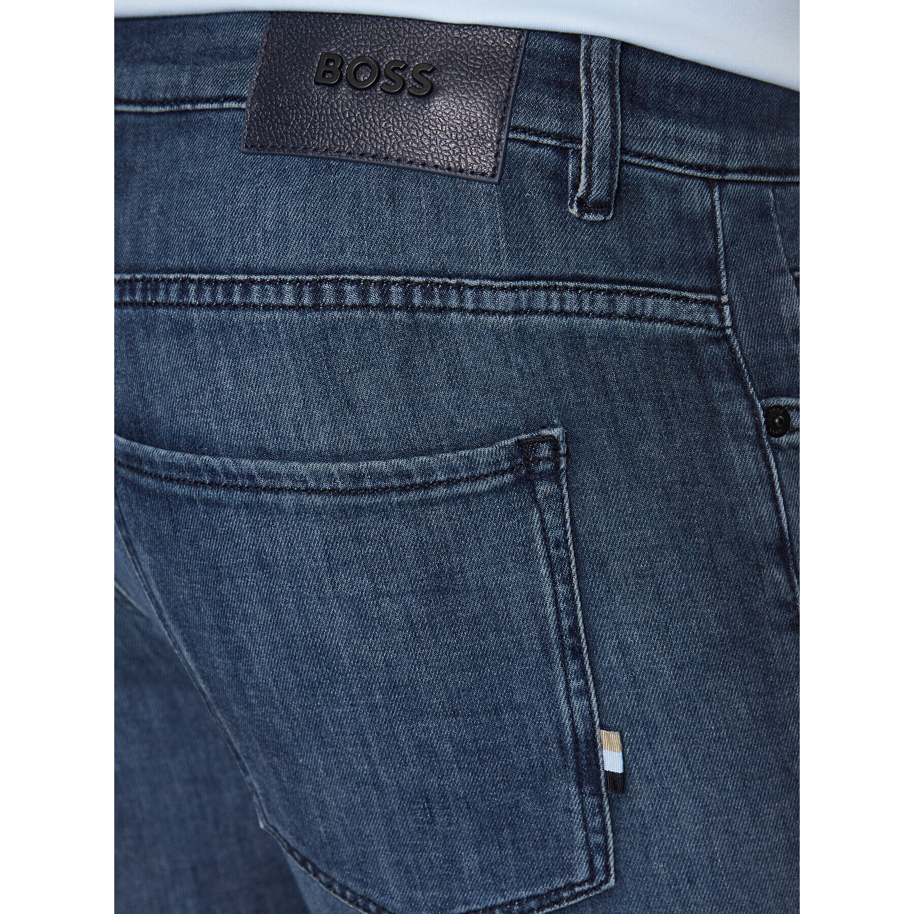 Boss Jeans hlače Delaware3-1 50488460 Mornarsko modra Slim Fit - Pepit.si