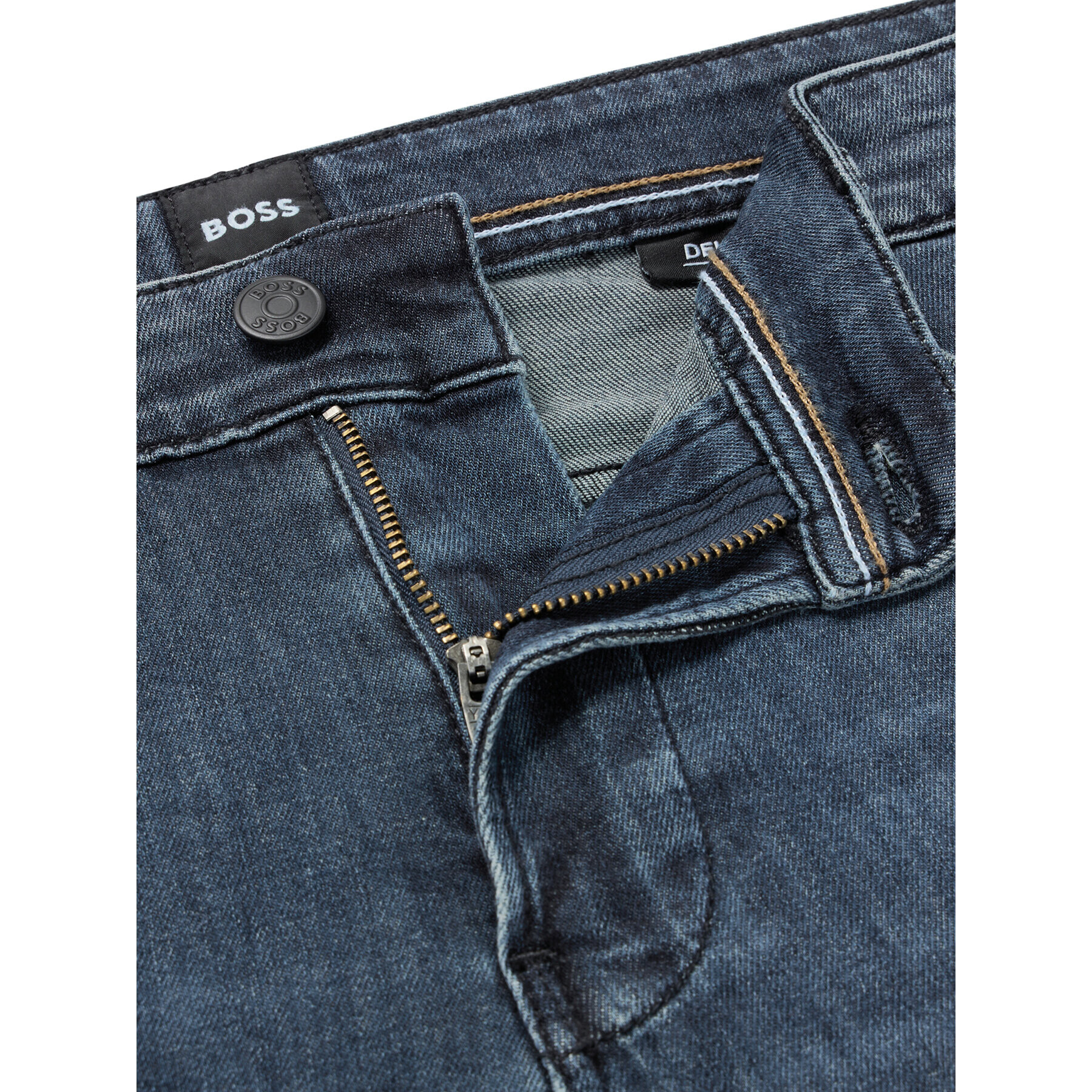 Boss Jeans hlače Delaware3-1 50488460 Mornarsko modra Slim Fit - Pepit.si