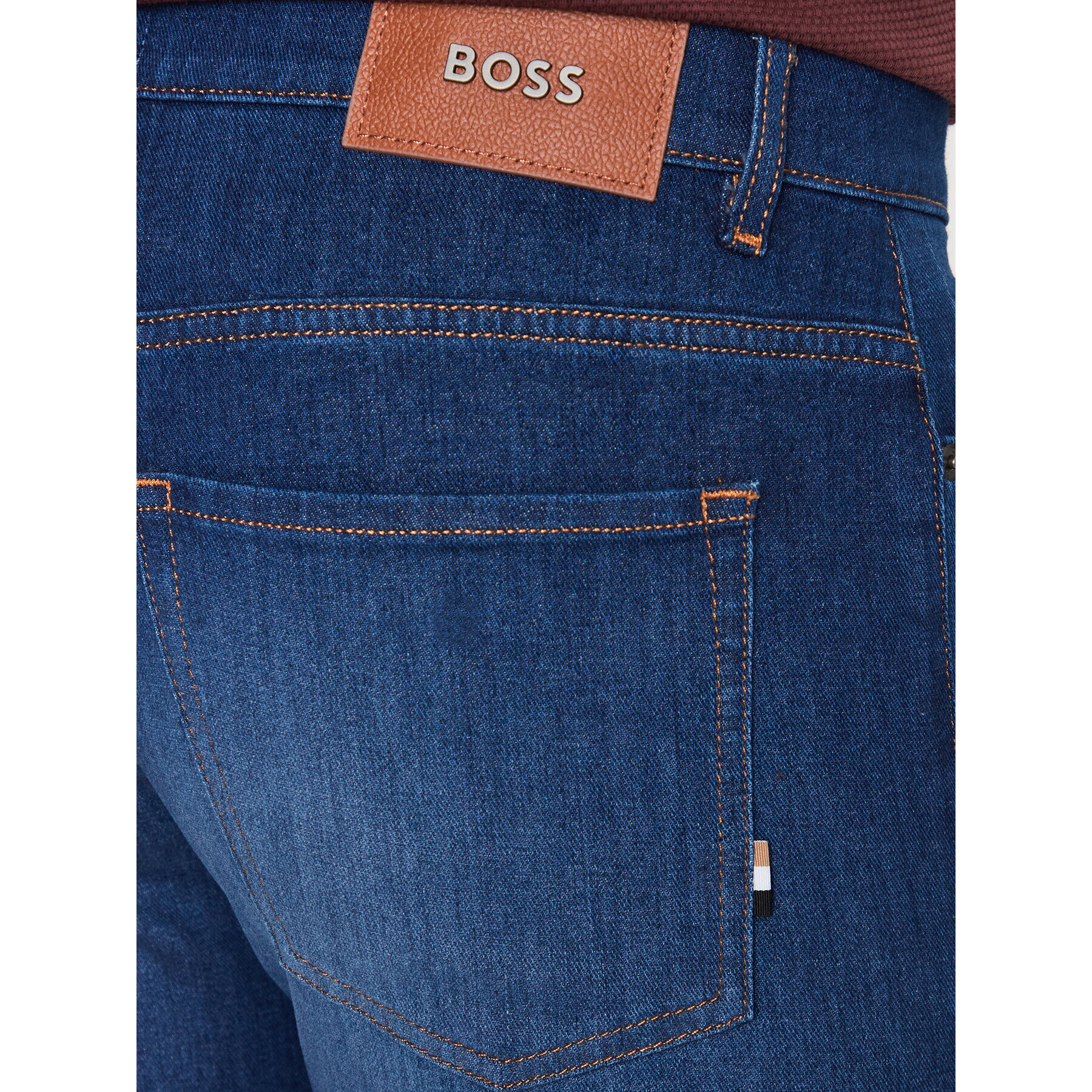 Boss Jeans hlače Delaware3-1 50488478 Mornarsko modra Slim Fit - Pepit.si