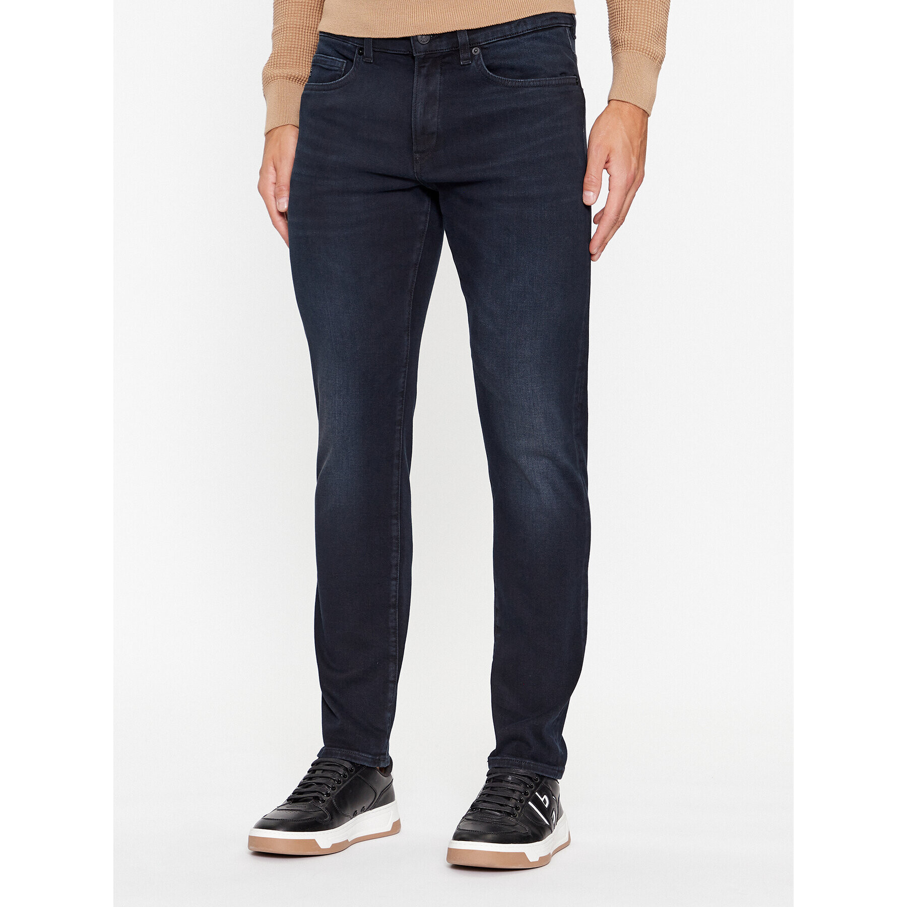 Boss Jeans hlače Delaware3-1 50501045 Mornarsko modra Slim Fit - Pepit.si