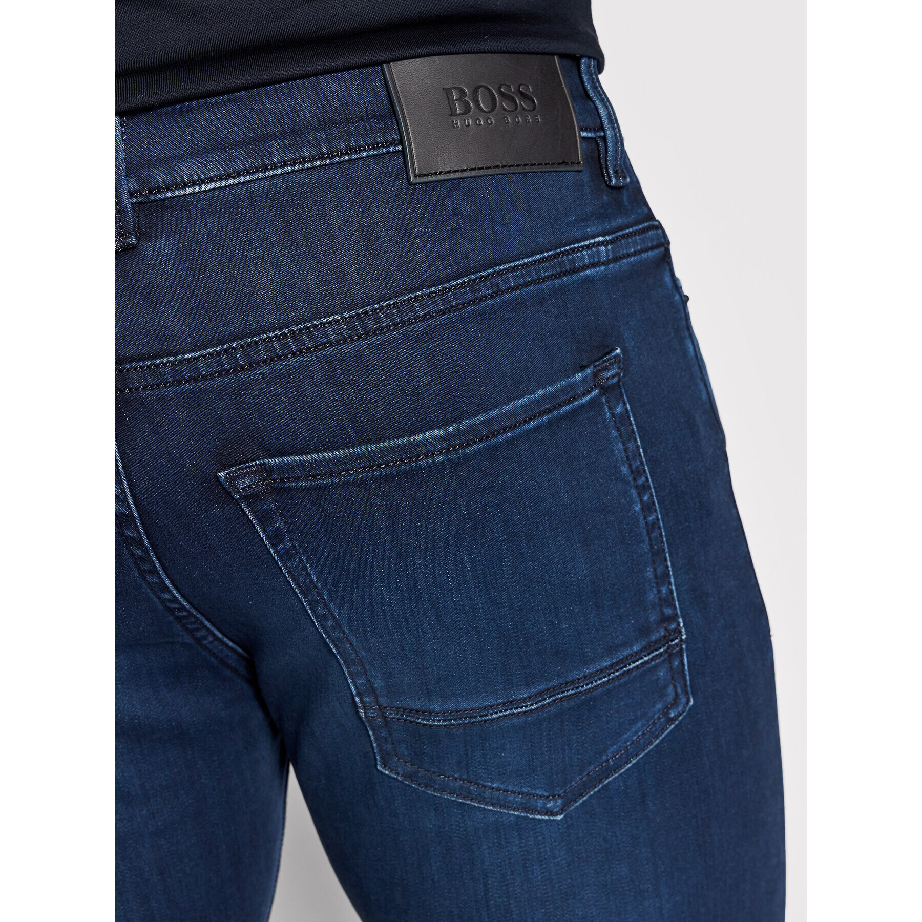 Boss Jeans hlače Delaware3 50463095 Mornarsko modra Slim Fit - Pepit.si