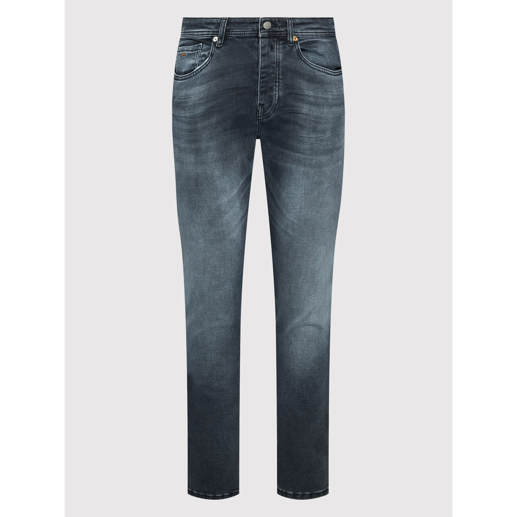 Boss Jeans hlače Taber 50473425 Mornarsko modra Tapered Fit - Pepit.si