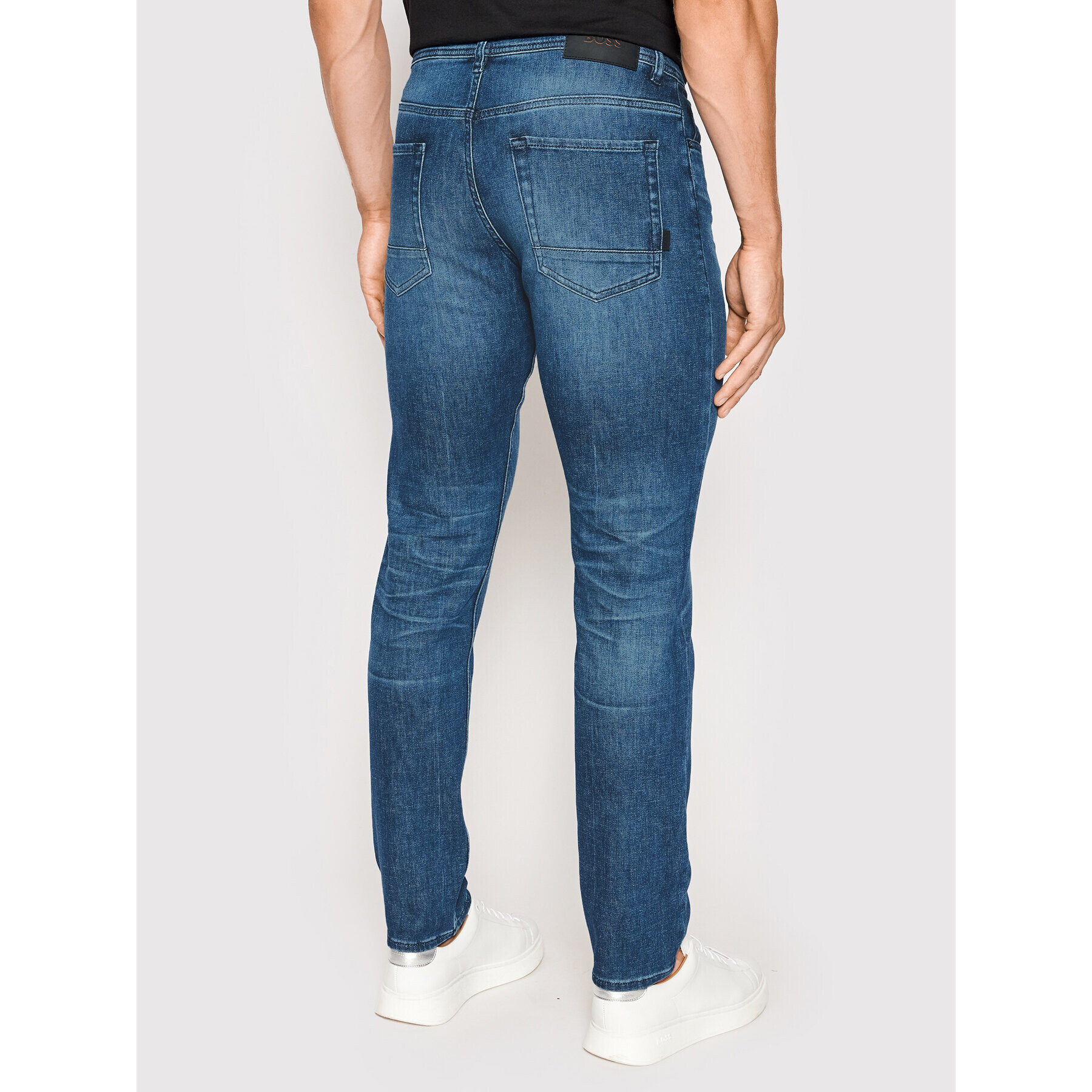 Boss Jeans hlače Taber Bc-C 50473039 Mornarsko modra Tapered Fit - Pepit.si