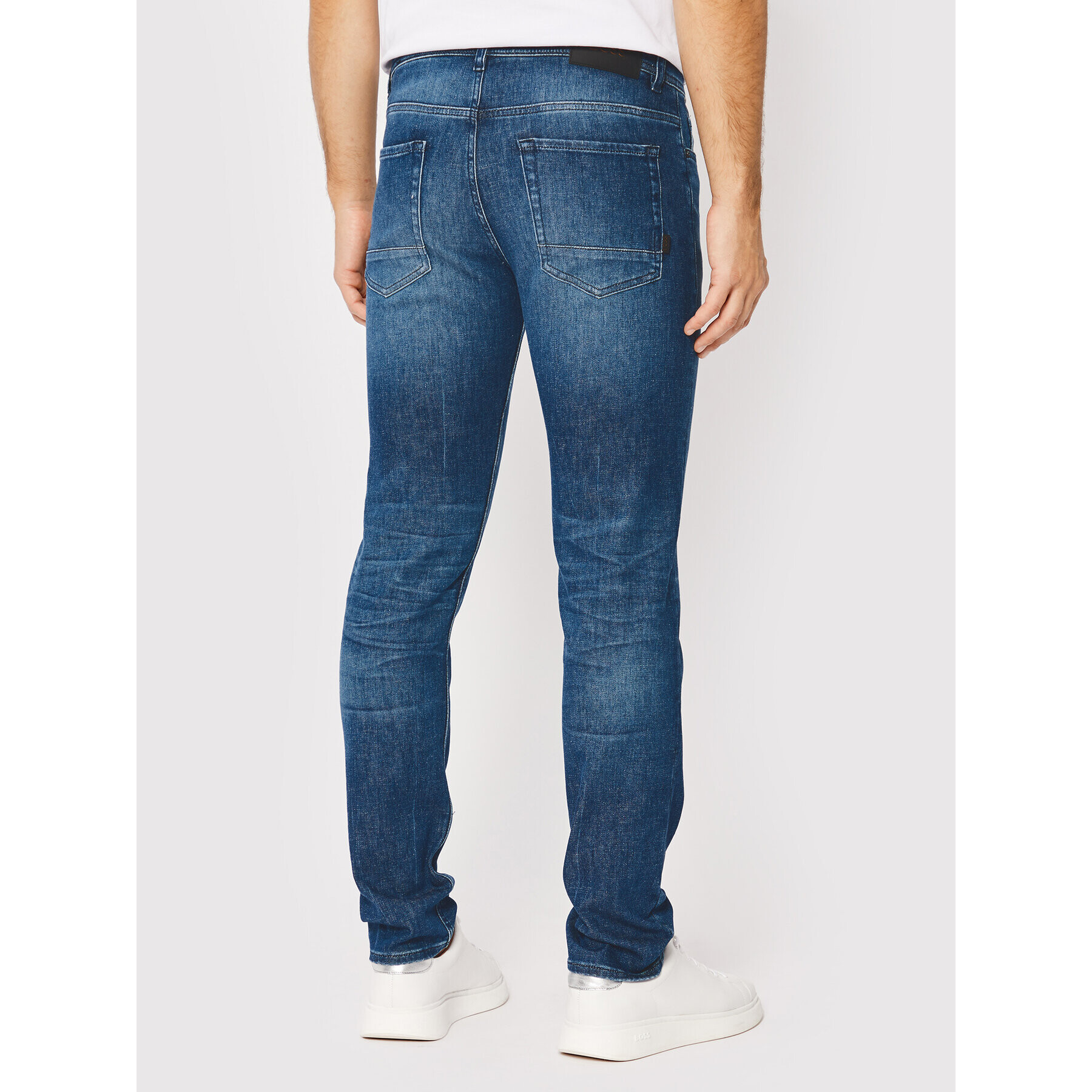 Boss Jeans hlače Taber Bc-C 50473039 Mornarsko modra Tapered Fit - Pepit.si