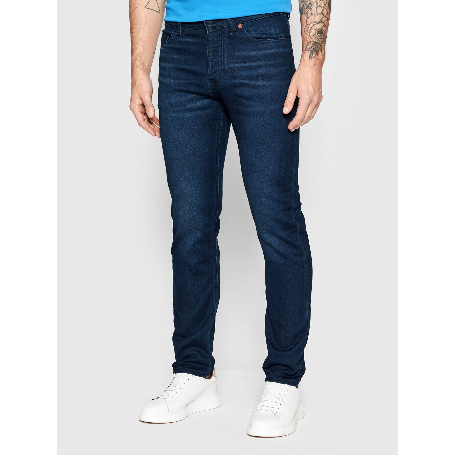 Boss Jeans hlače Taber BC-SP-1 50467816 Mornarsko modra Slim Fit - Pepit.si