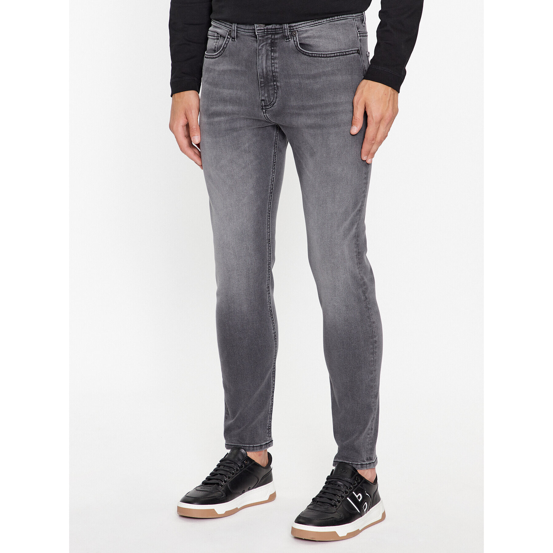 Boss Jeans hlače Taber Zip BC-P-1 50501134 Siva Slim Fit - Pepit.si