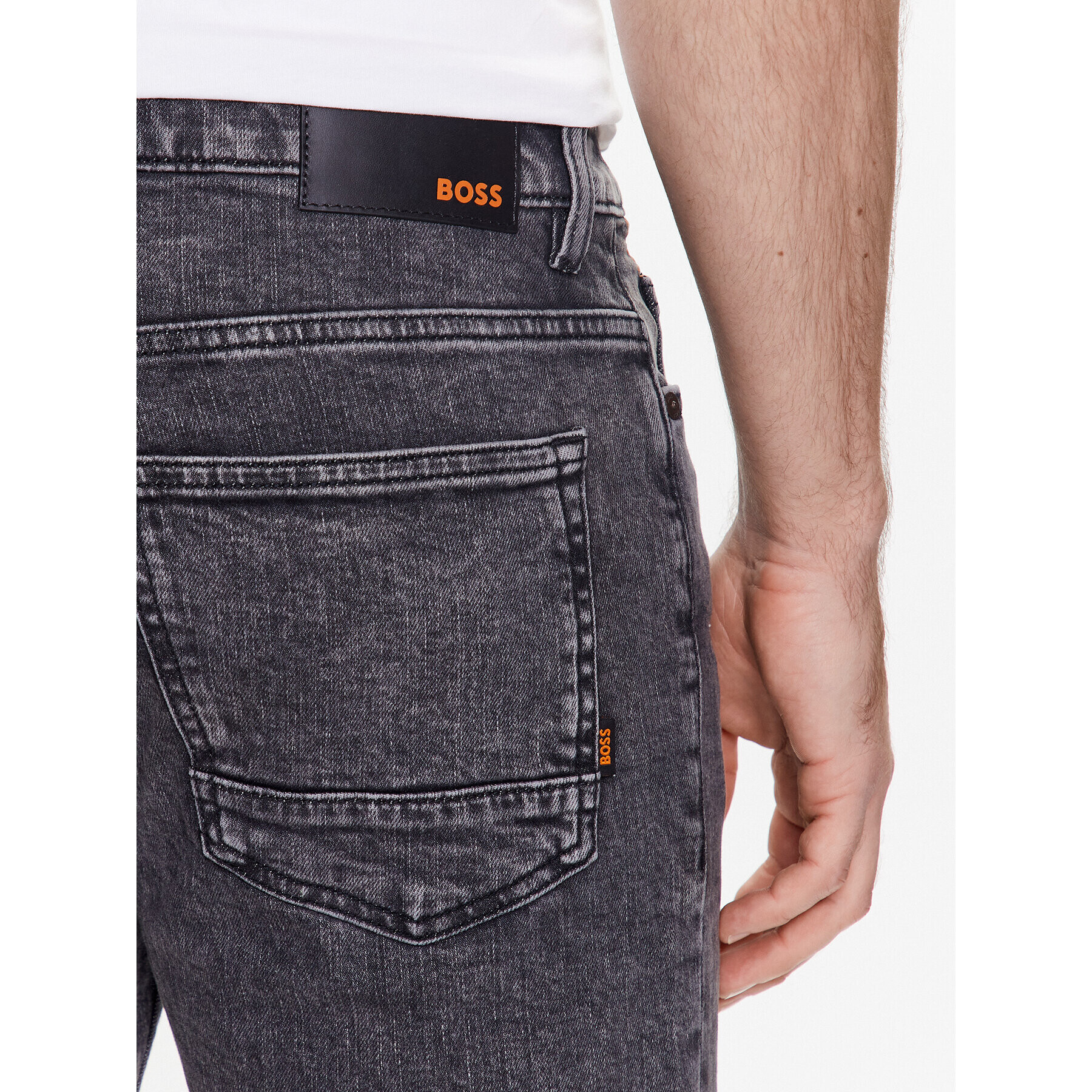 Boss Jeans kratke hlače Delaware 50488630 Siva Slim Fit - Pepit.si