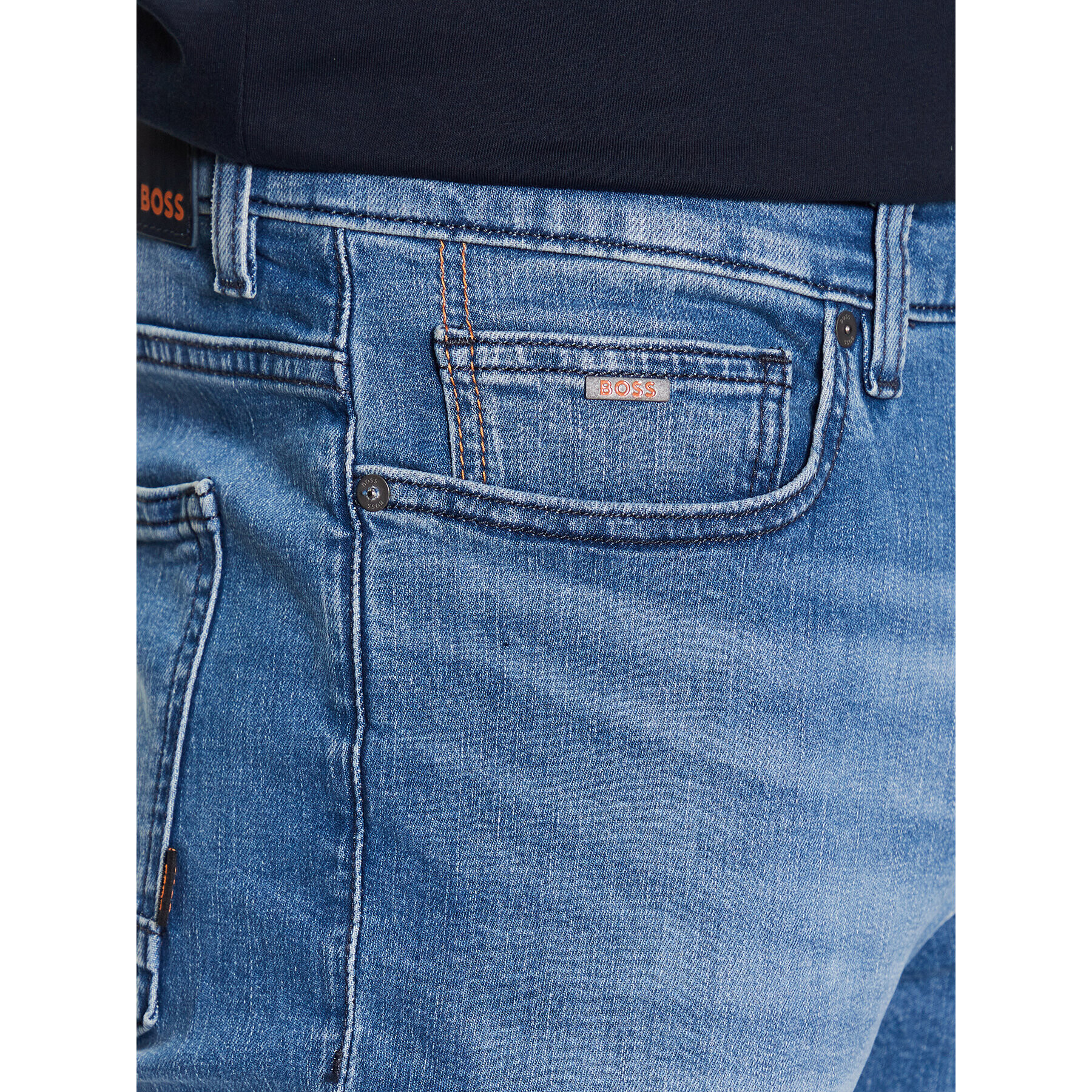 Boss Jeans kratke hlače Delaware 50488609 Modra Slim Fit - Pepit.si