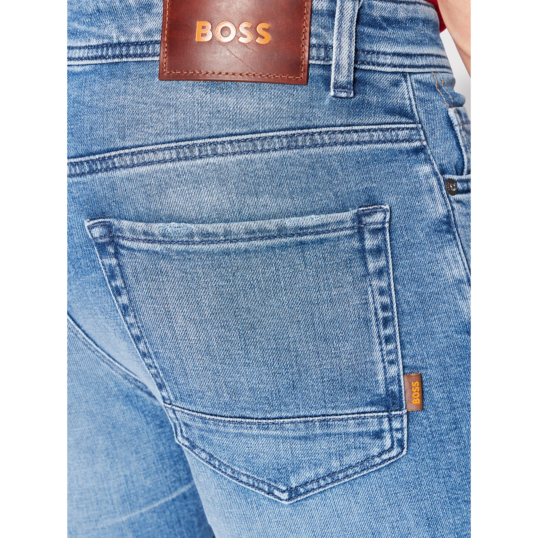 Boss Jeans kratke hlače Taber 50469955 Modra Slim Fit - Pepit.si