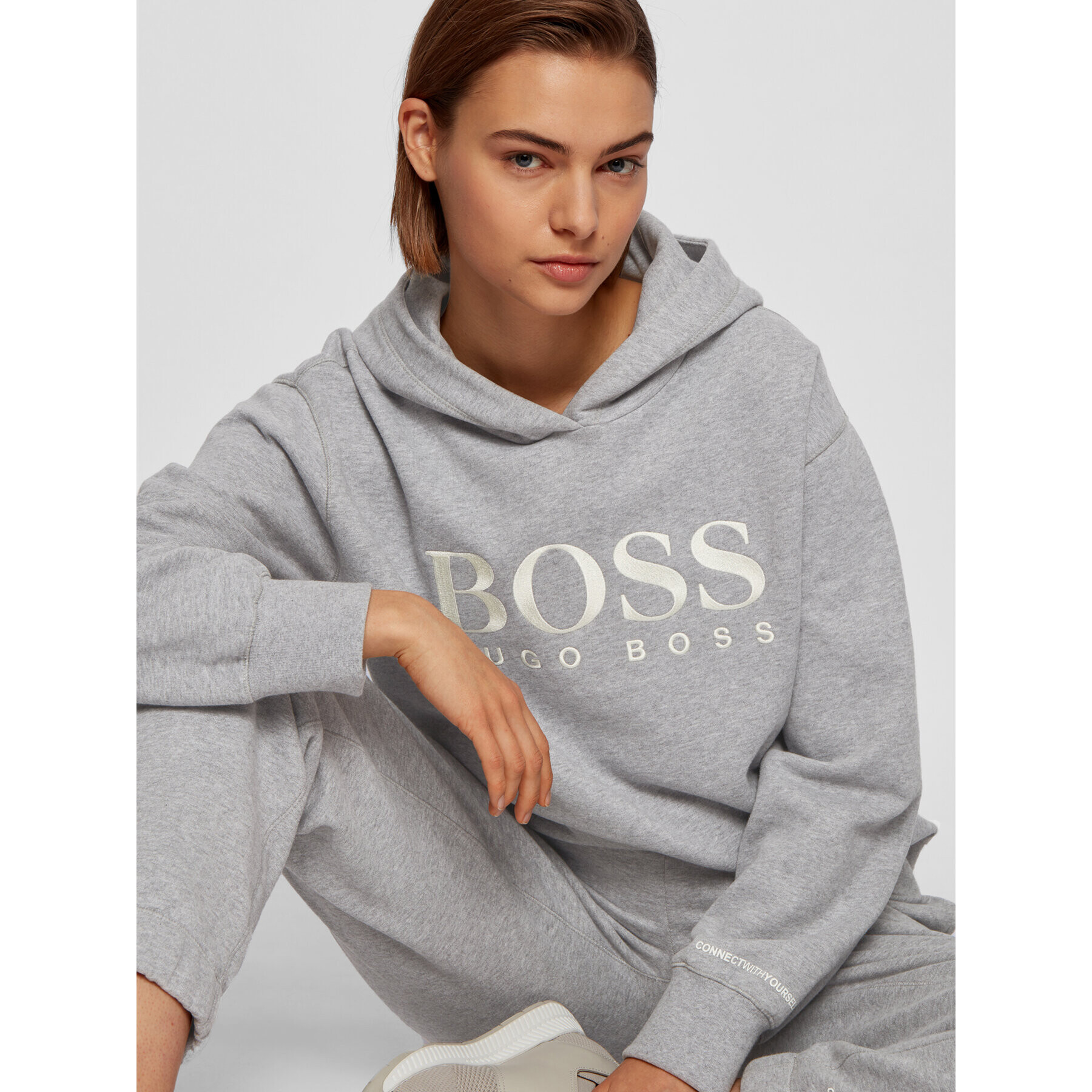 Boss Jopa C_Edelight_Active 50457385 Siva Relaxed Fit - Pepit.si