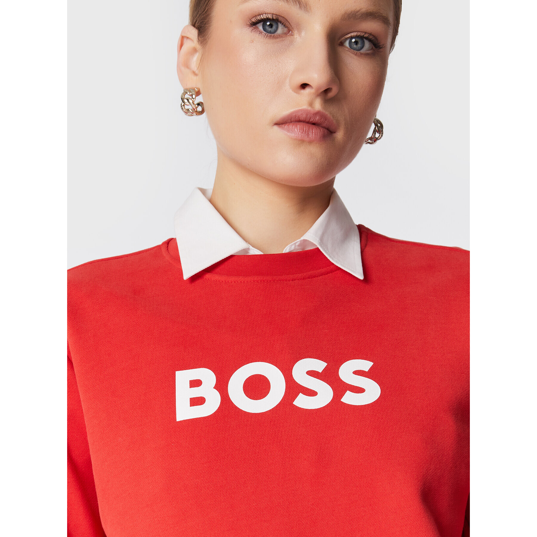 Boss Jopa C_Ela_6 50468357 Rdeča Regular Fit - Pepit.si