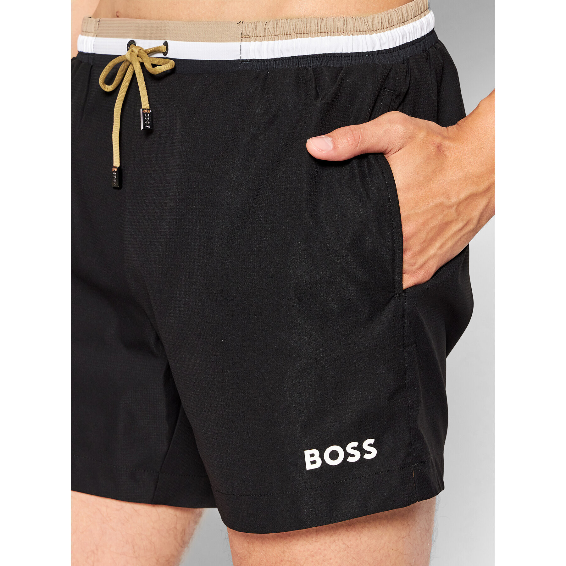 Boss Kopalne hlače Atoll 50469324 Črna Regular Fit - Pepit.si