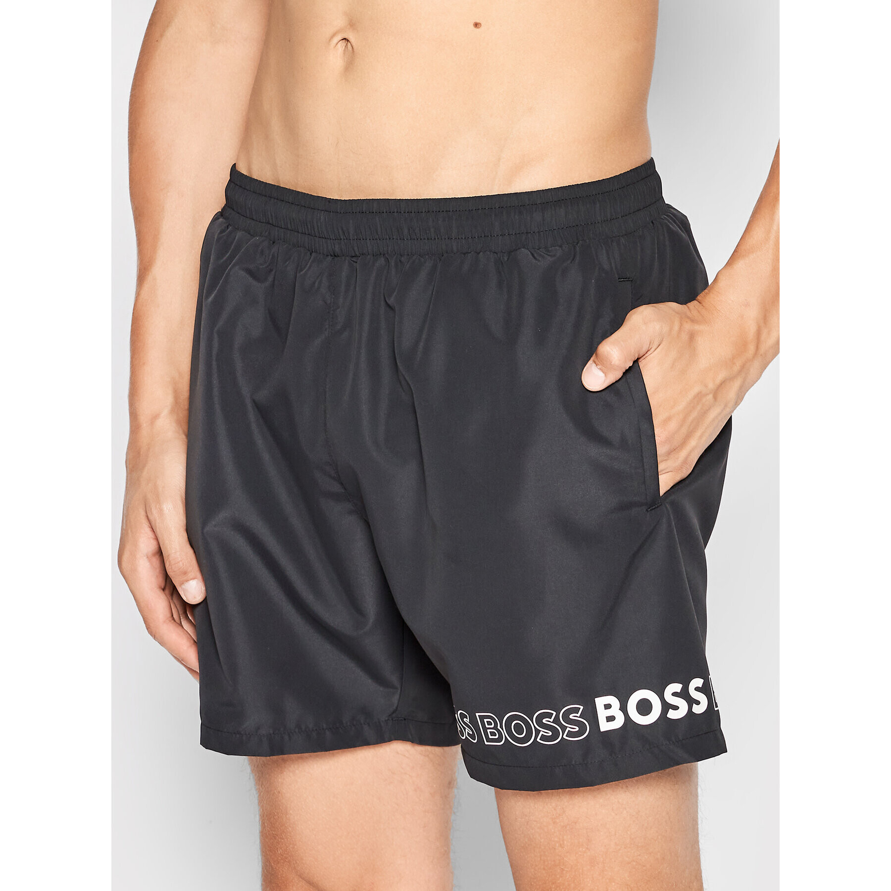 Boss Kopalne hlače Dolphin 50469590 Črna Regular Fit - Pepit.si