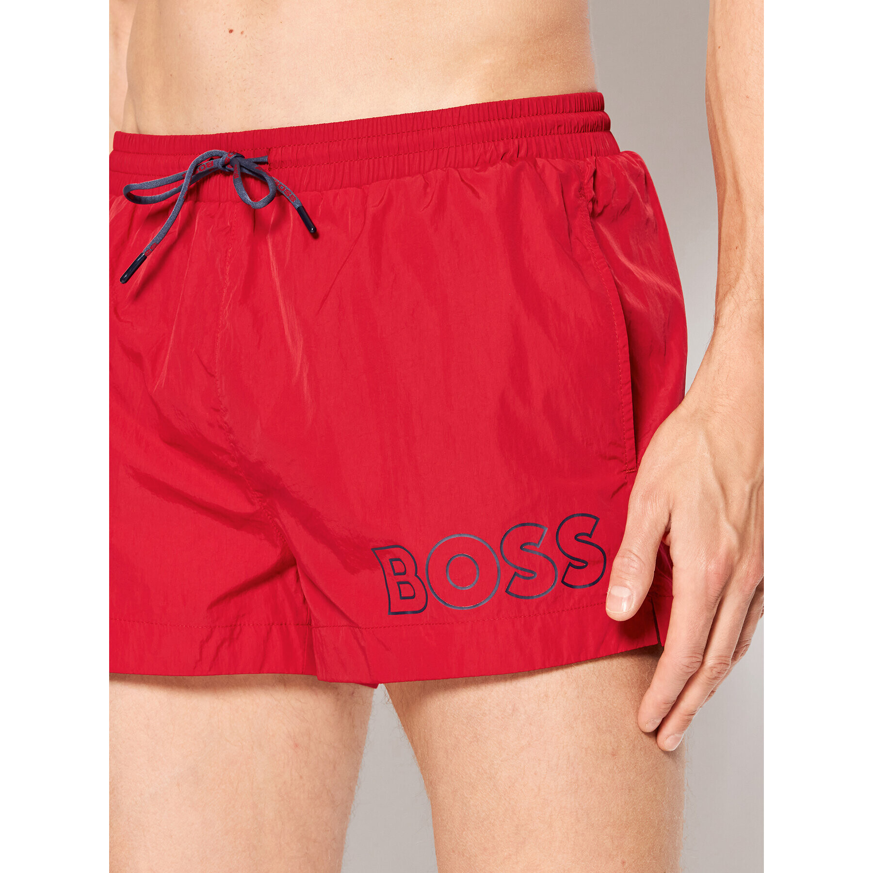 Boss Kopalne hlače Mooneye 50469280 Rdeča Regular Fit - Pepit.si