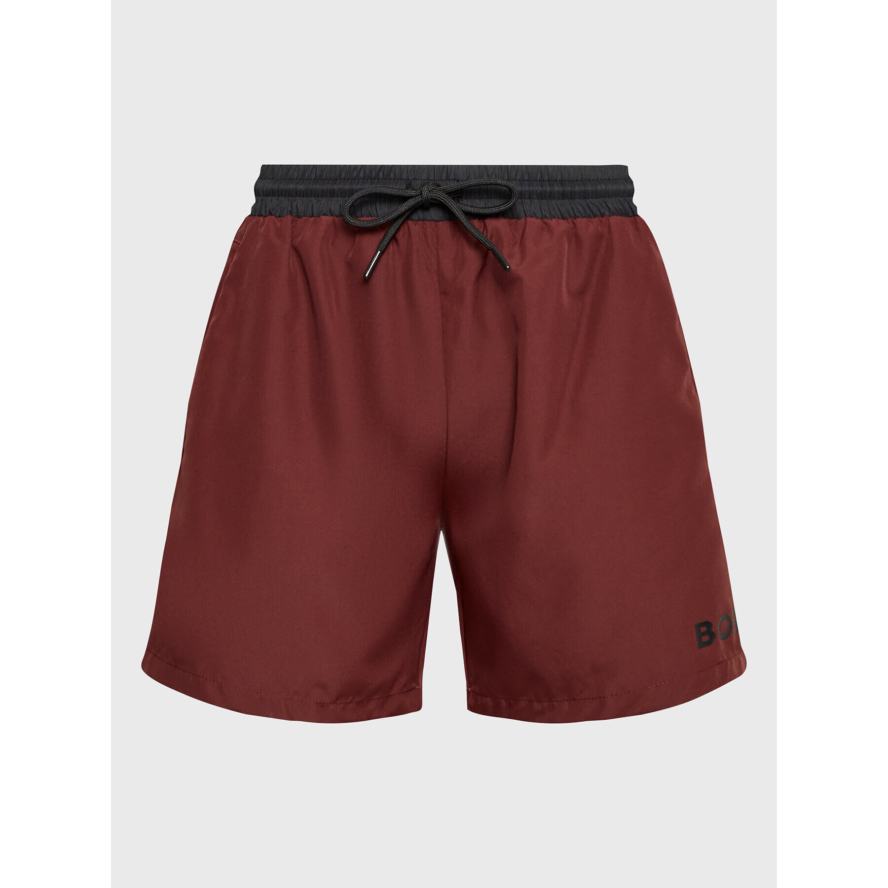 Boss Kopalne hlače Starfish 50469302 Bordo rdeča Regular Fit - Pepit.si