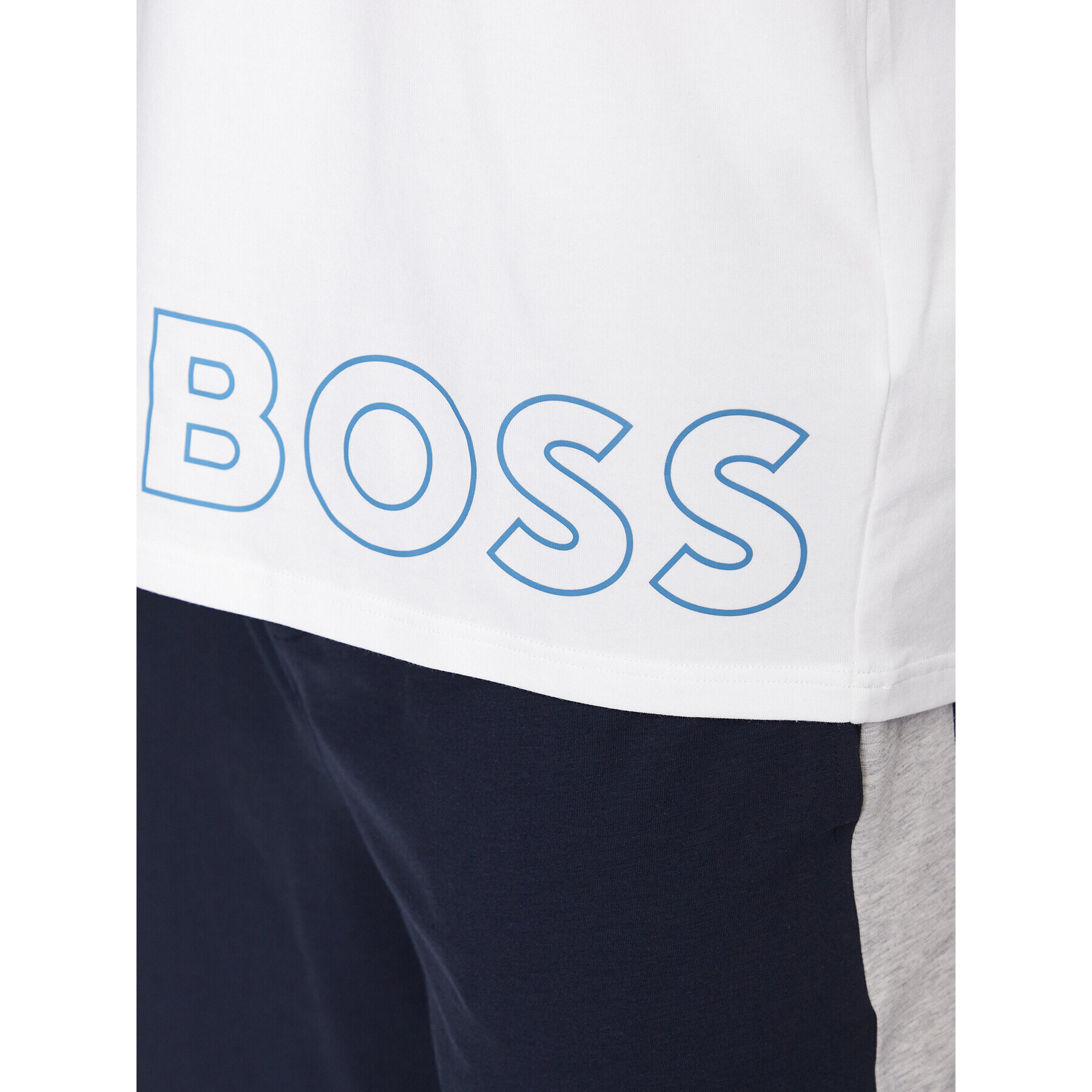 Boss Majica Identity 50472750 Bela Relaxed Fit - Pepit.si