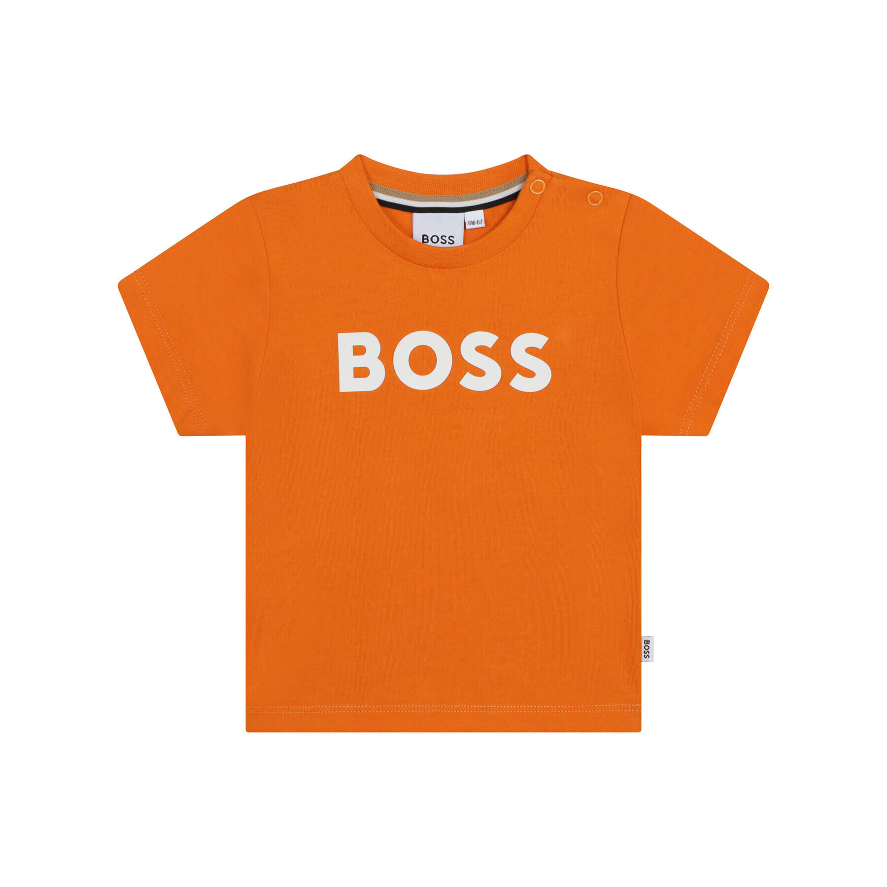 Boss Majica J05999 M Oranžna Regular Fit - Pepit.si