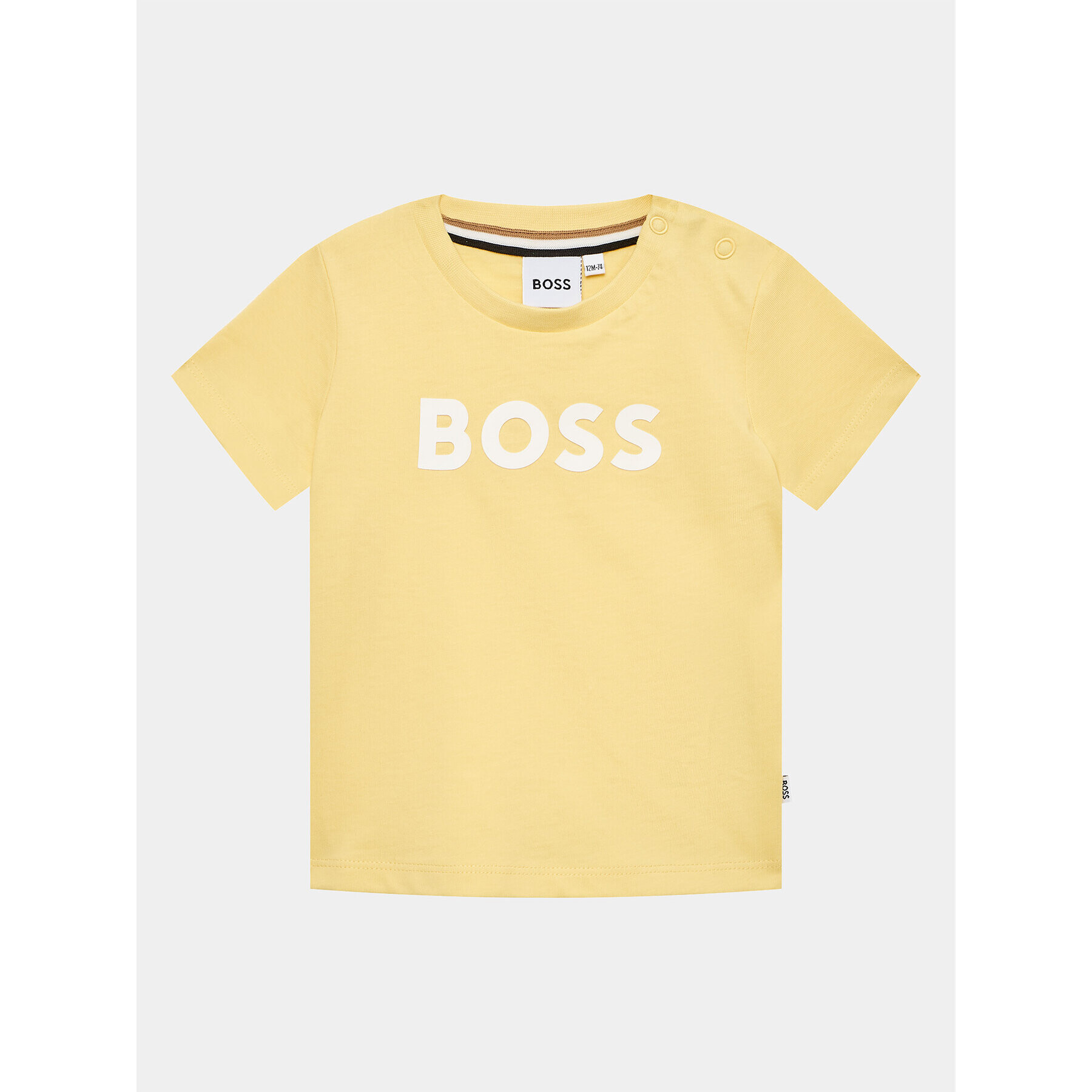 Boss Majica J05999 M Rumena Regular Fit - Pepit.si