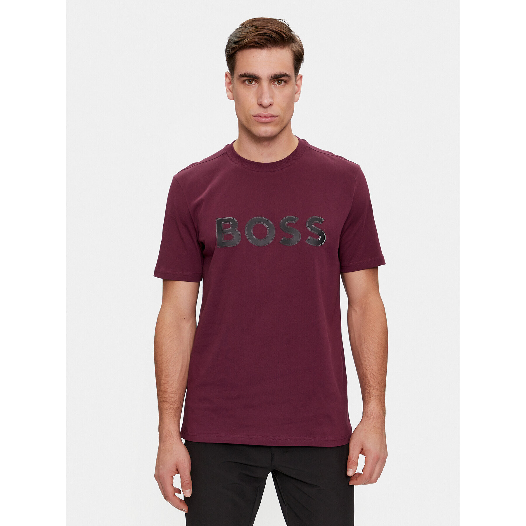 Boss Majica Tee 1 50506344 Rdeča Regular Fit - Pepit.si