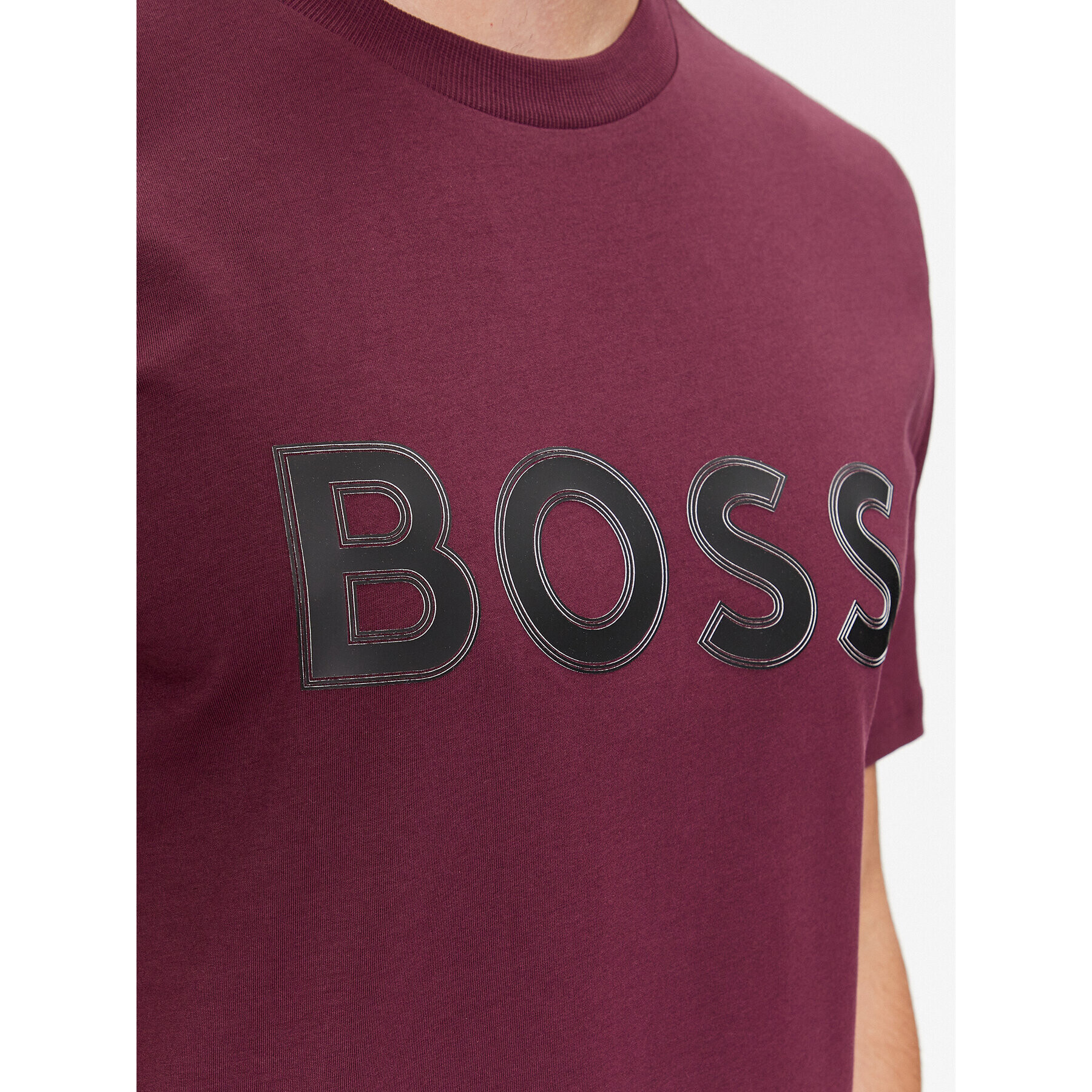 Boss Majica Tee 1 50506344 Rdeča Regular Fit - Pepit.si