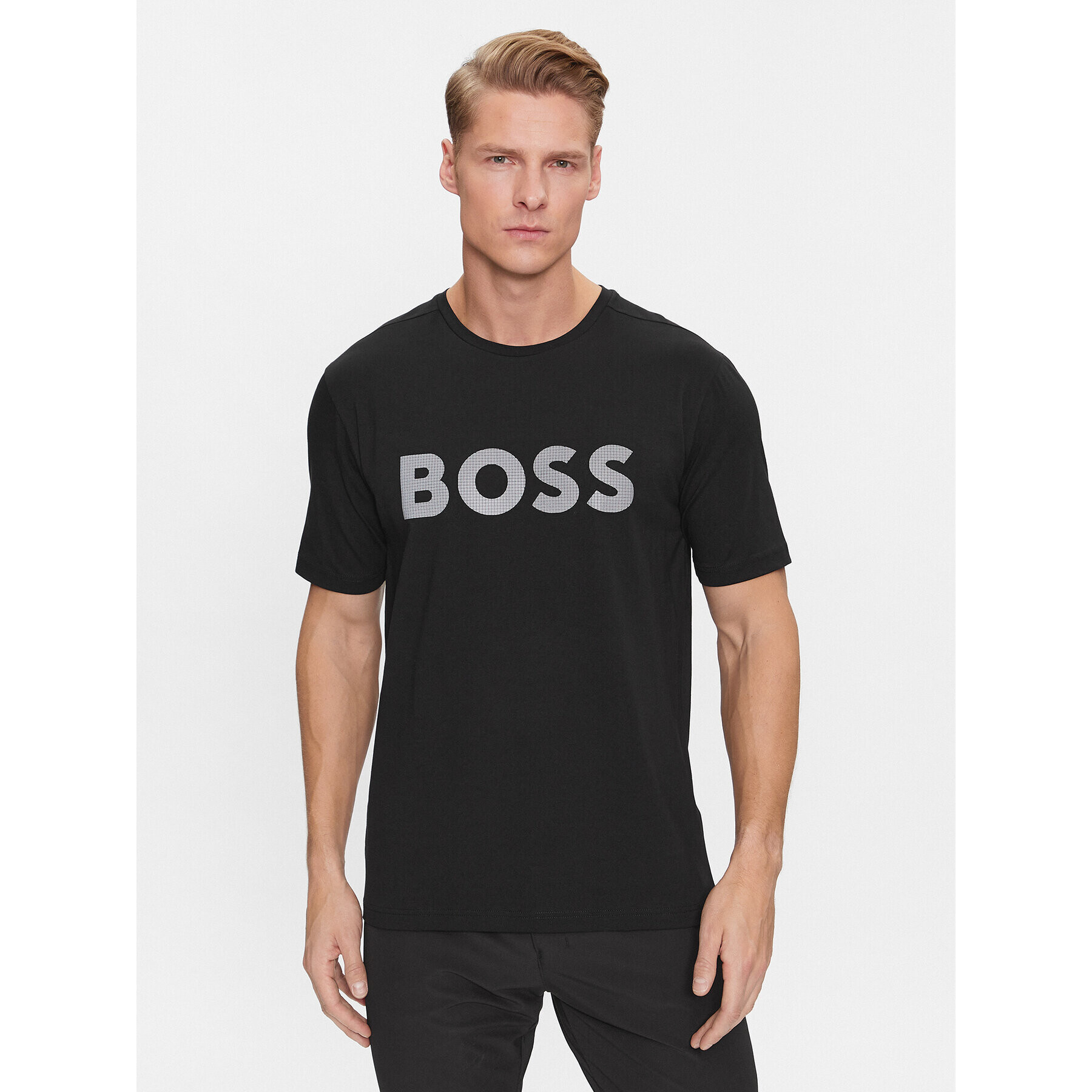 Boss Majica Tee 8 50501195 Črna Regular Fit - Pepit.si