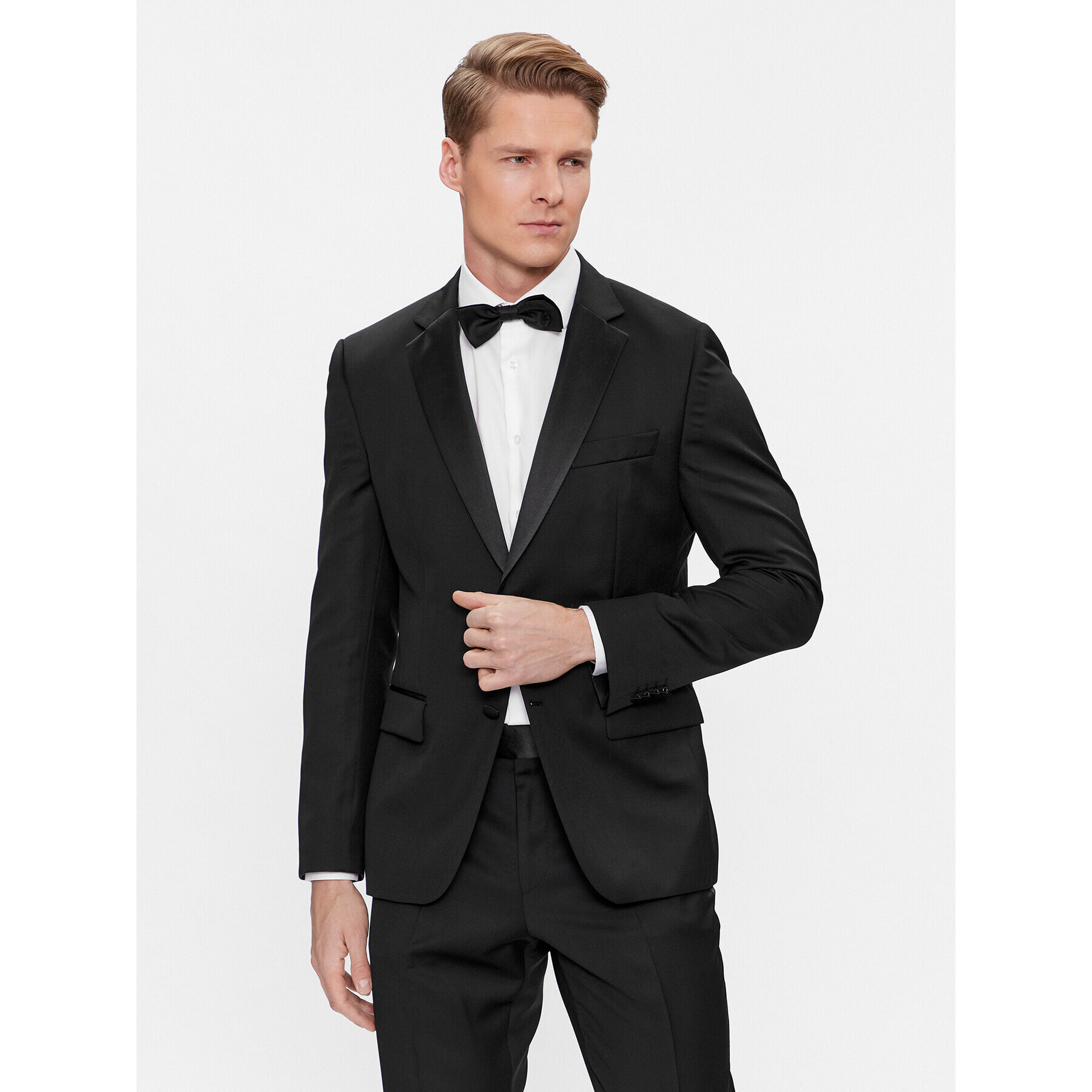 Boss Obleka H-Huge-2Pcs-Tux-224 50493306 Črna Slim Fit - Pepit.si