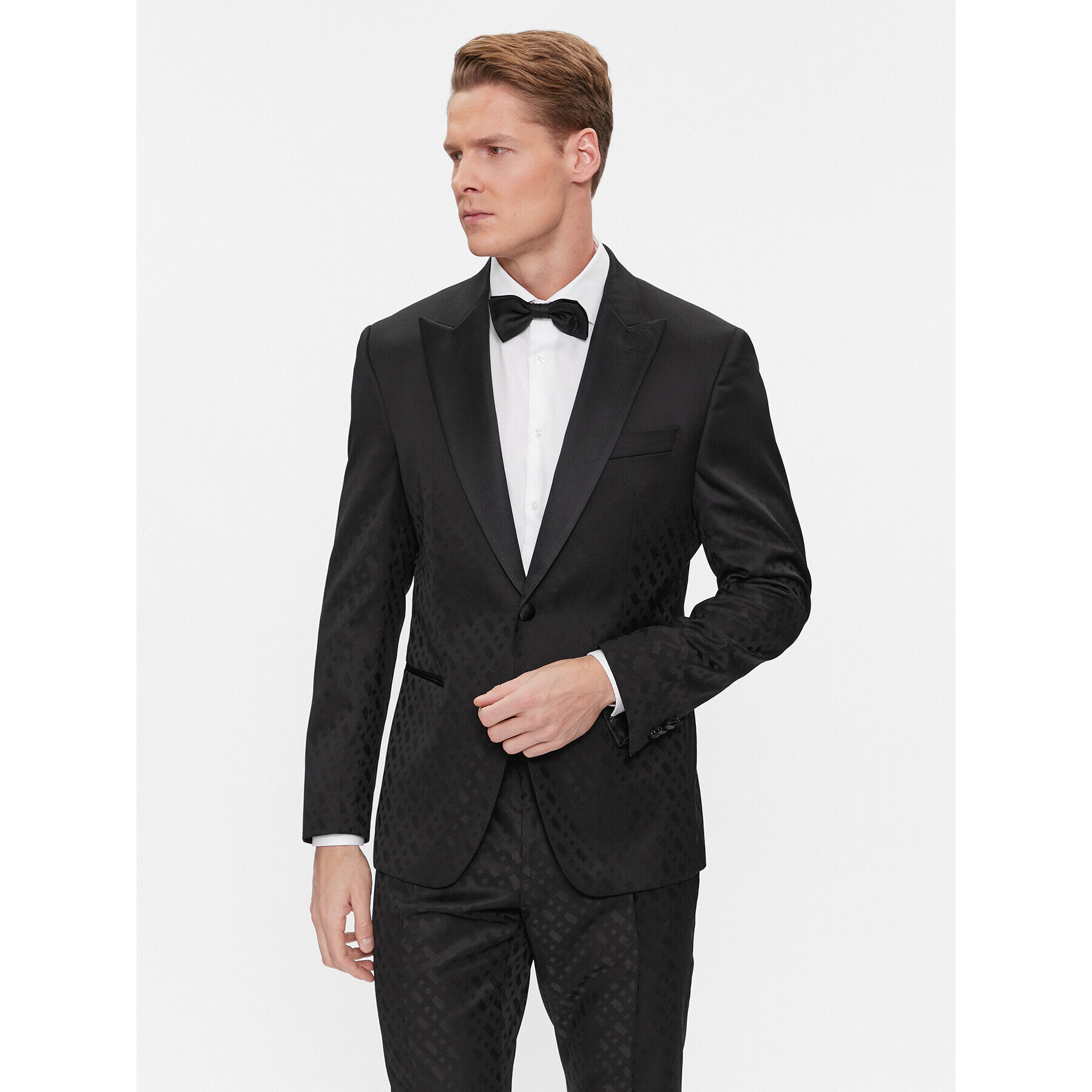 Boss Obleka H-Huge-2Pcs-Tux-231 50502453 Črna Slim Fit - Pepit.si