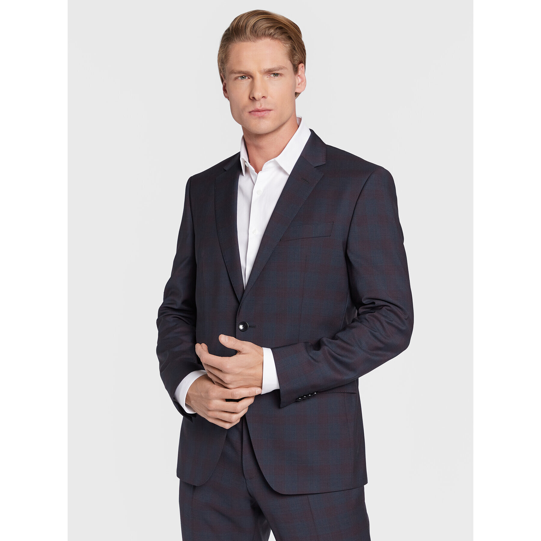 Boss Obleka H-Huge 50479975 Mornarsko modra Slim Fit - Pepit.si