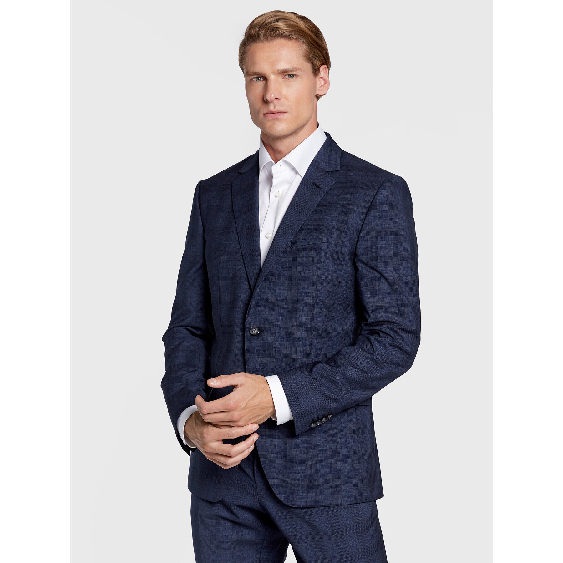 Boss Obleka H-Huge 50479975 Mornarsko modra Slim Fit - Pepit.si