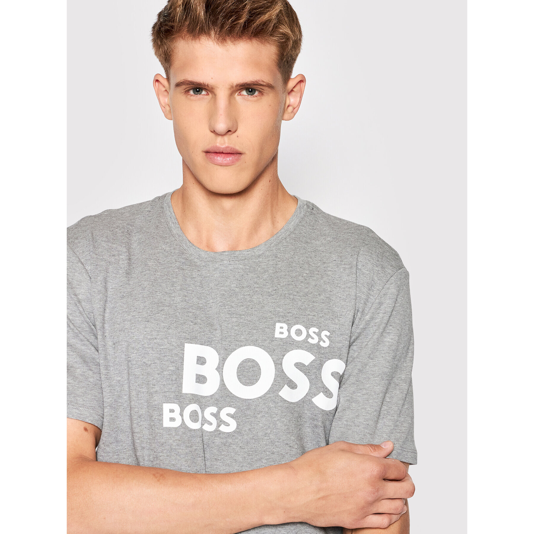 Boss Pižama 50472816 Siva Relaxed Fit - Pepit.si