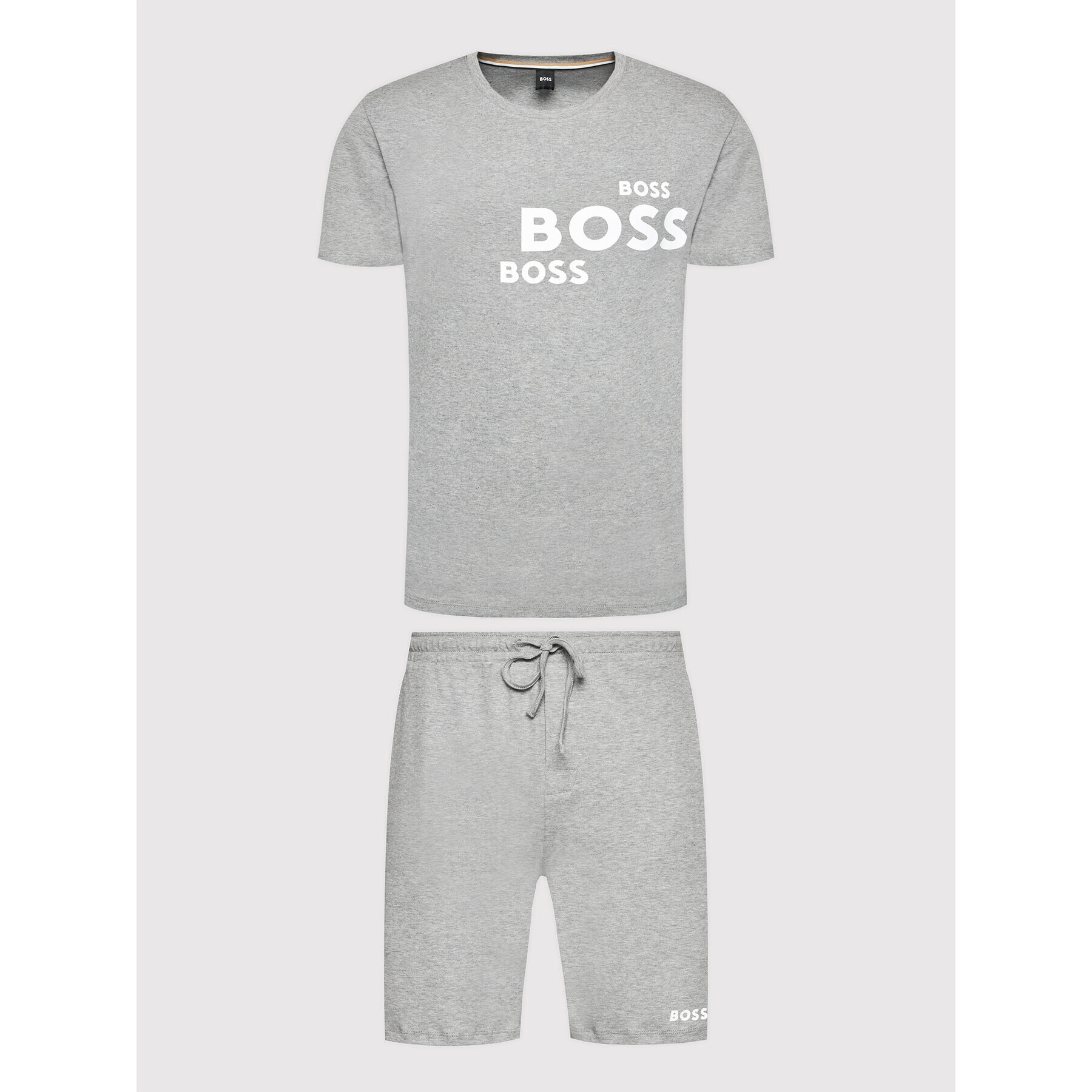 Boss Pižama 50472816 Siva Relaxed Fit - Pepit.si