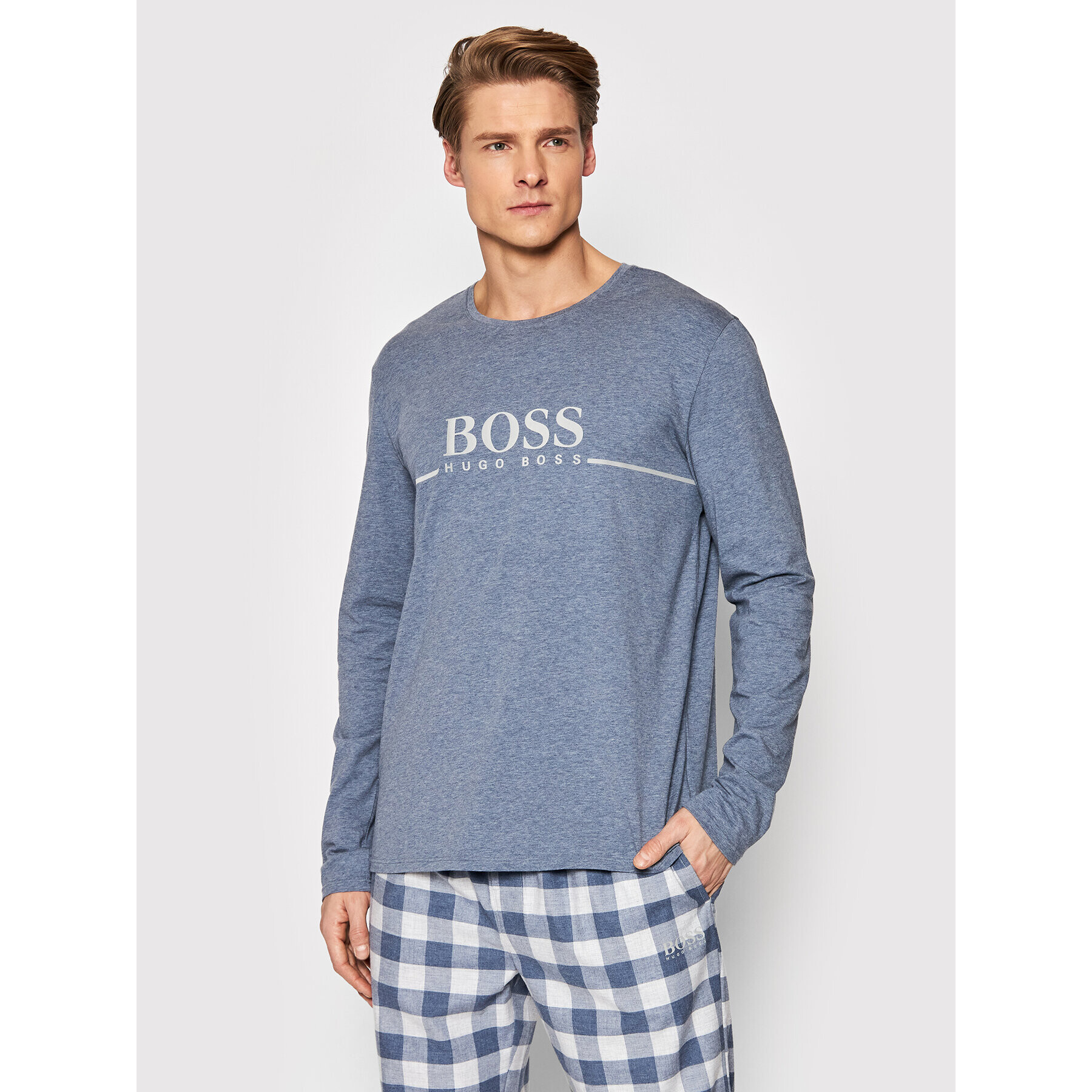 Boss Pižama Cosy 50463508 Pisana Regular Fit - Pepit.si