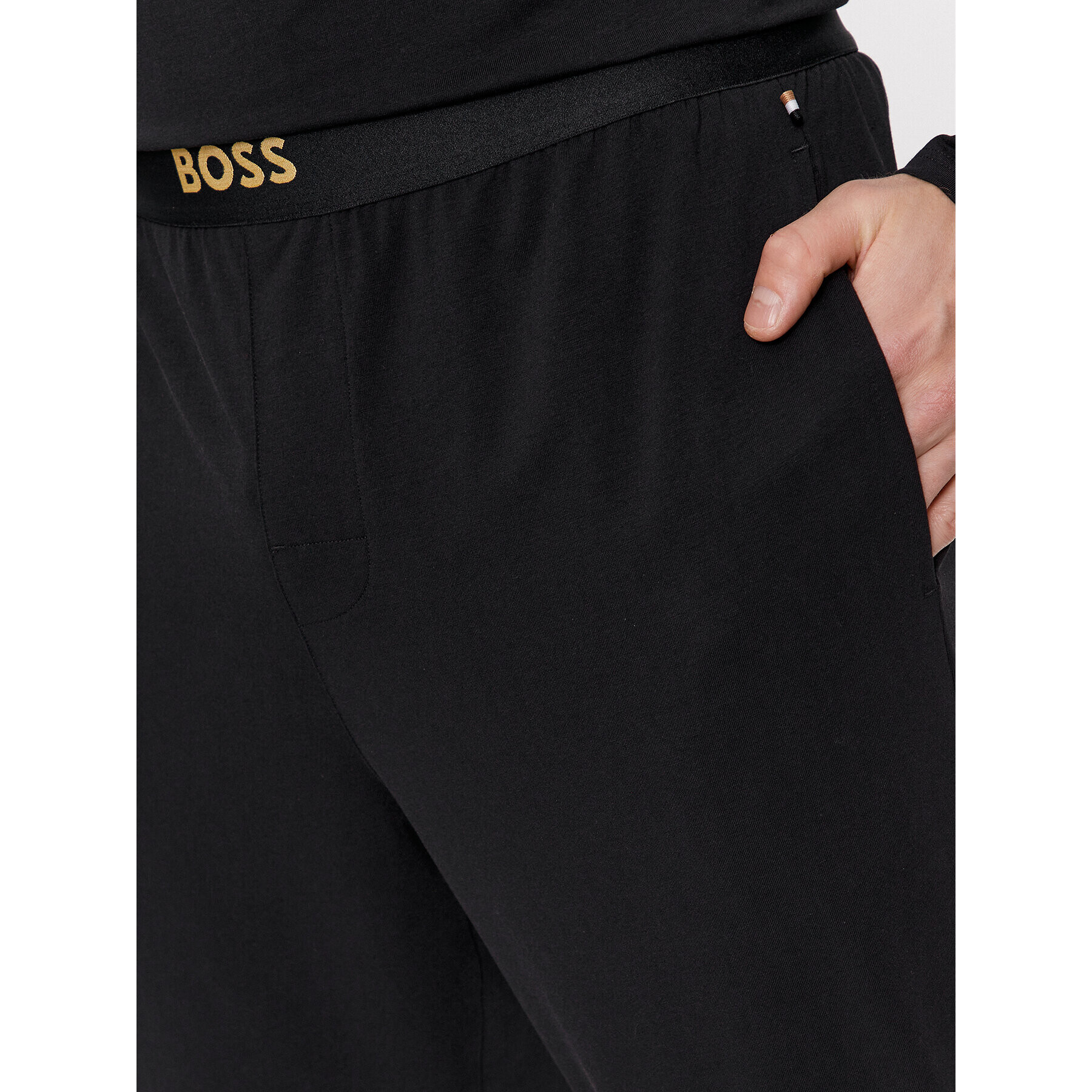 Boss Pižama LNY 50514892 Črna Regular Fit - Pepit.si