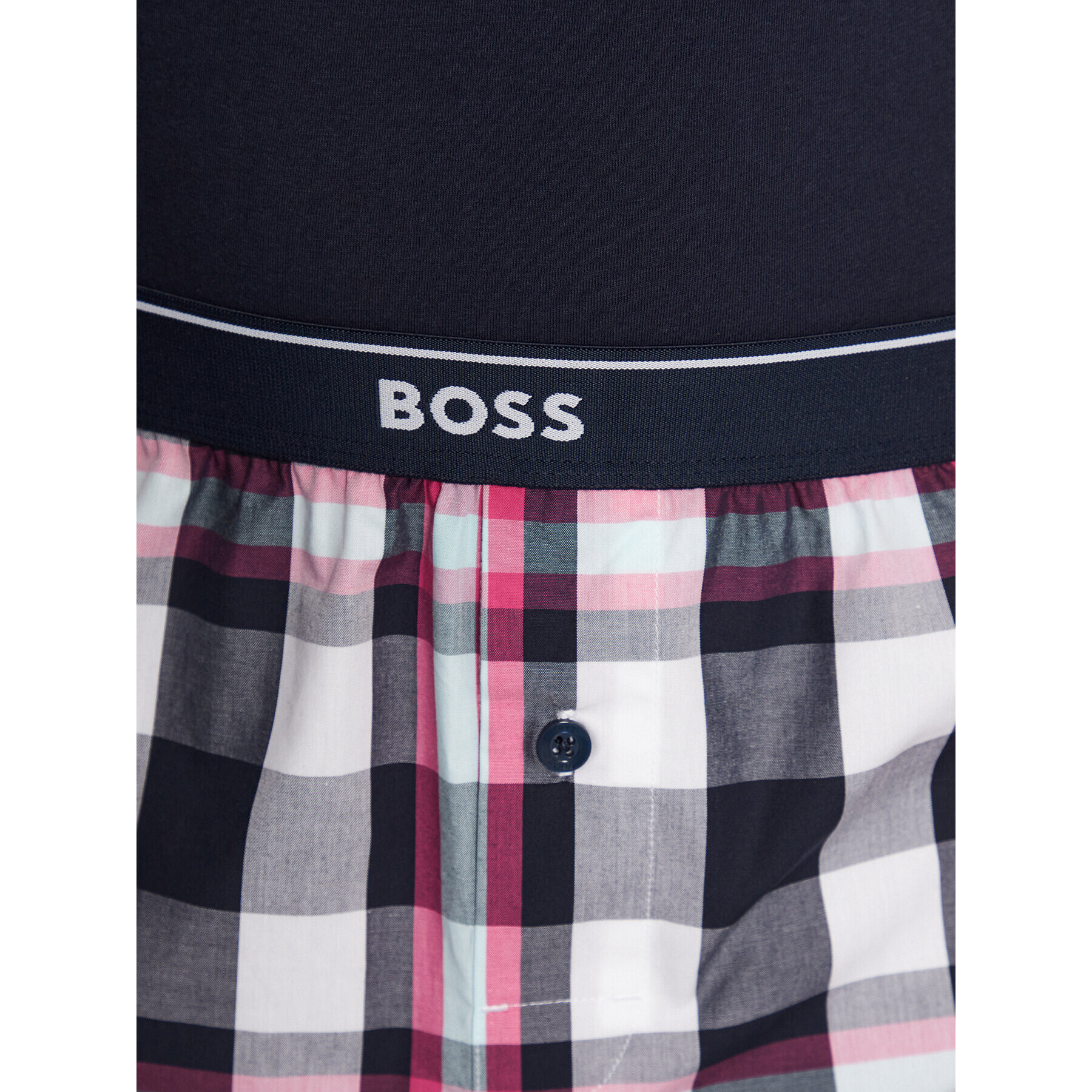 Boss Pižama Urban 50492519 Mornarsko modra Regular Fit - Pepit.si