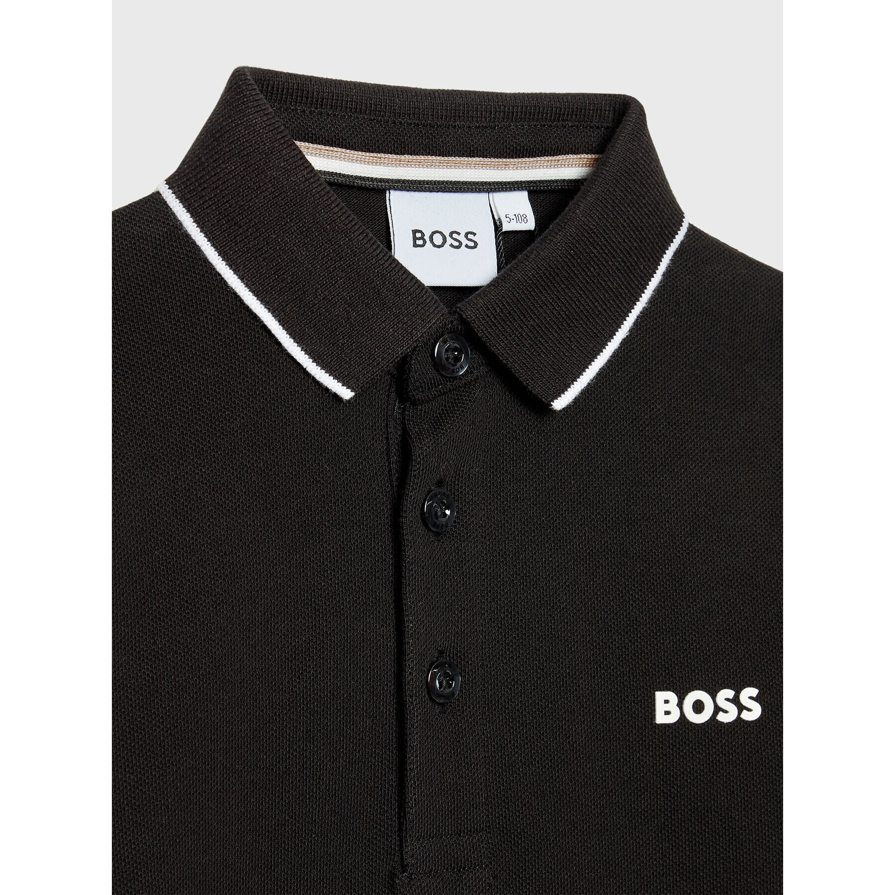 Boss Polo majica J25M34 D Črna Regular Fit - Pepit.si