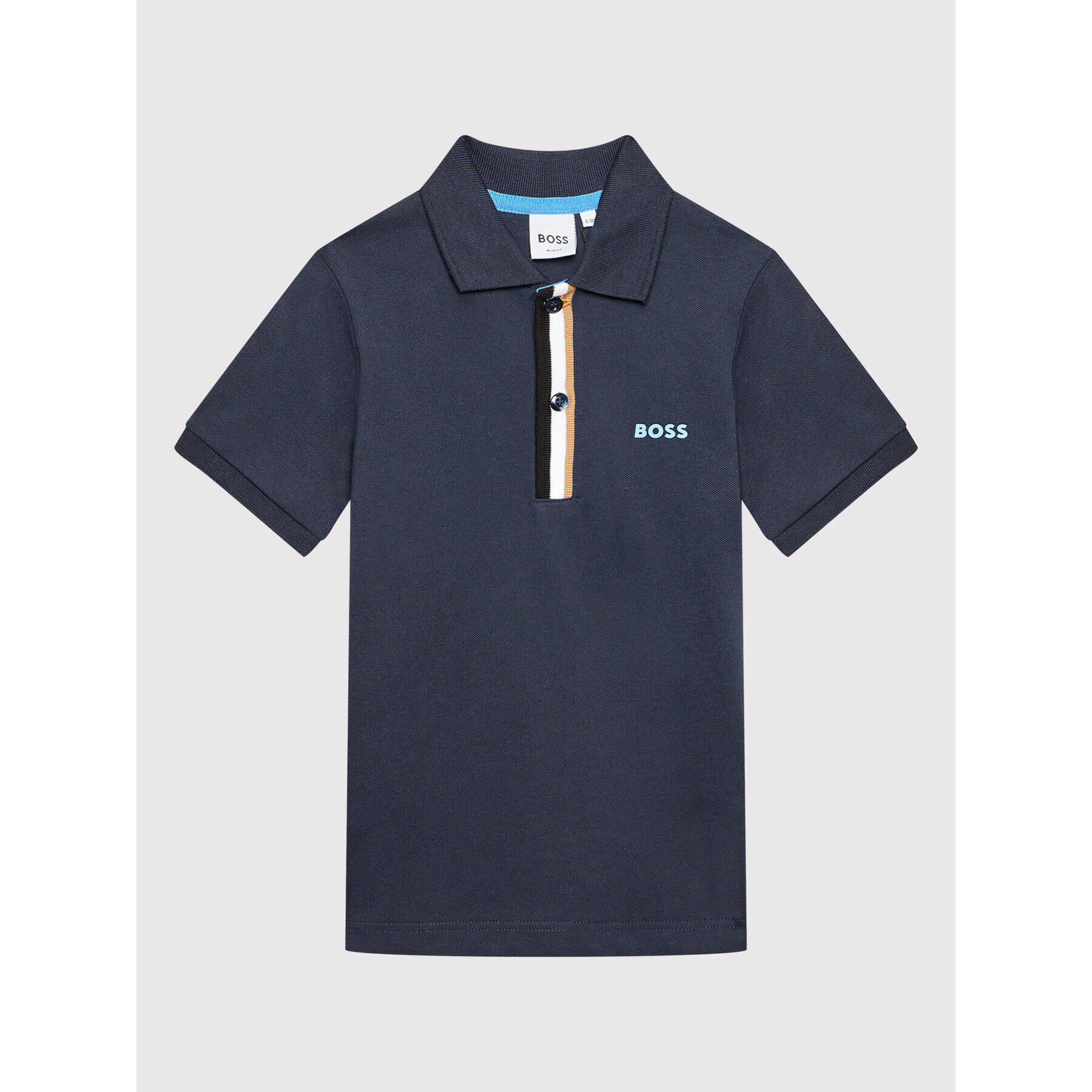 Boss Polo majica J25N51 S Mornarsko modra Slim Fit - Pepit.si